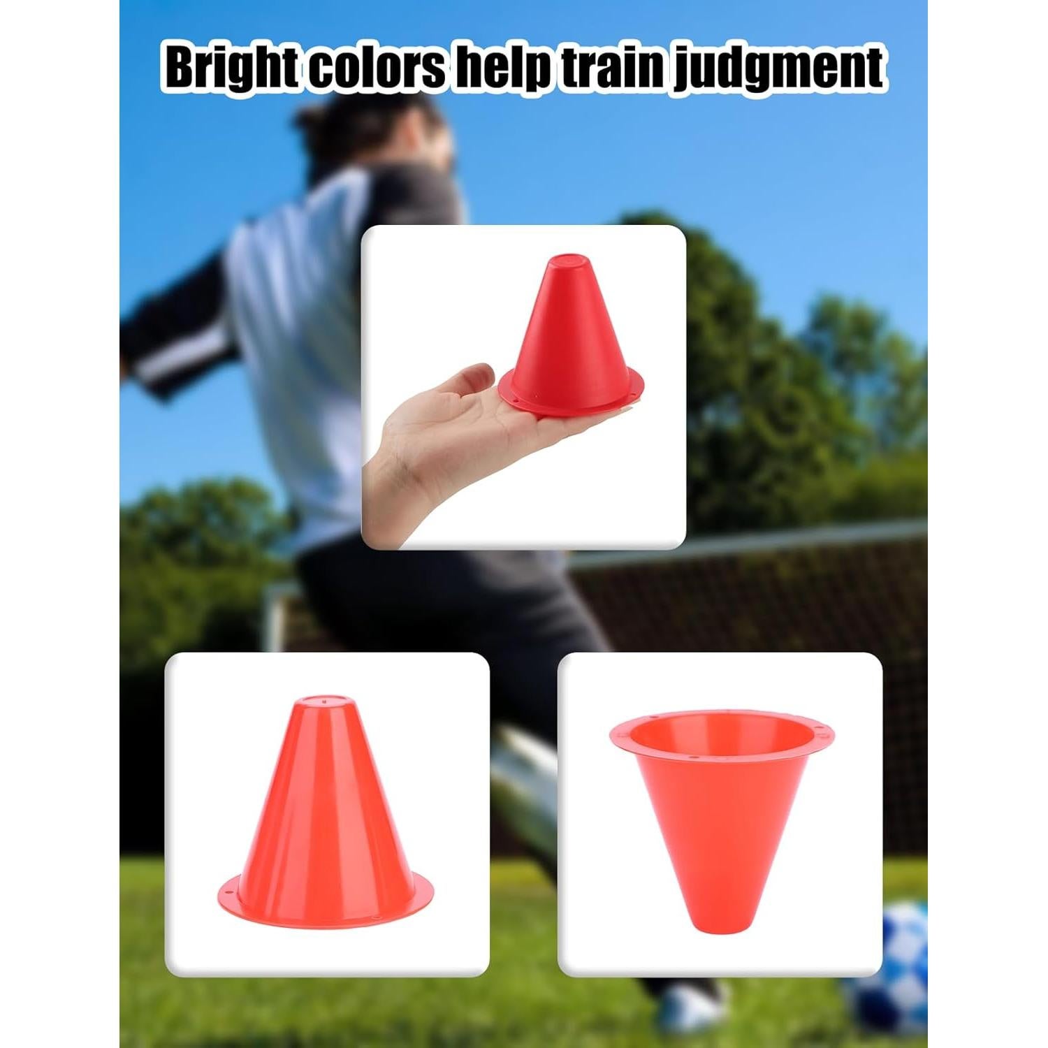 Conos de Entrenamiento ZLXHDL para Fútbol - 10 Piezas 8.89 cm