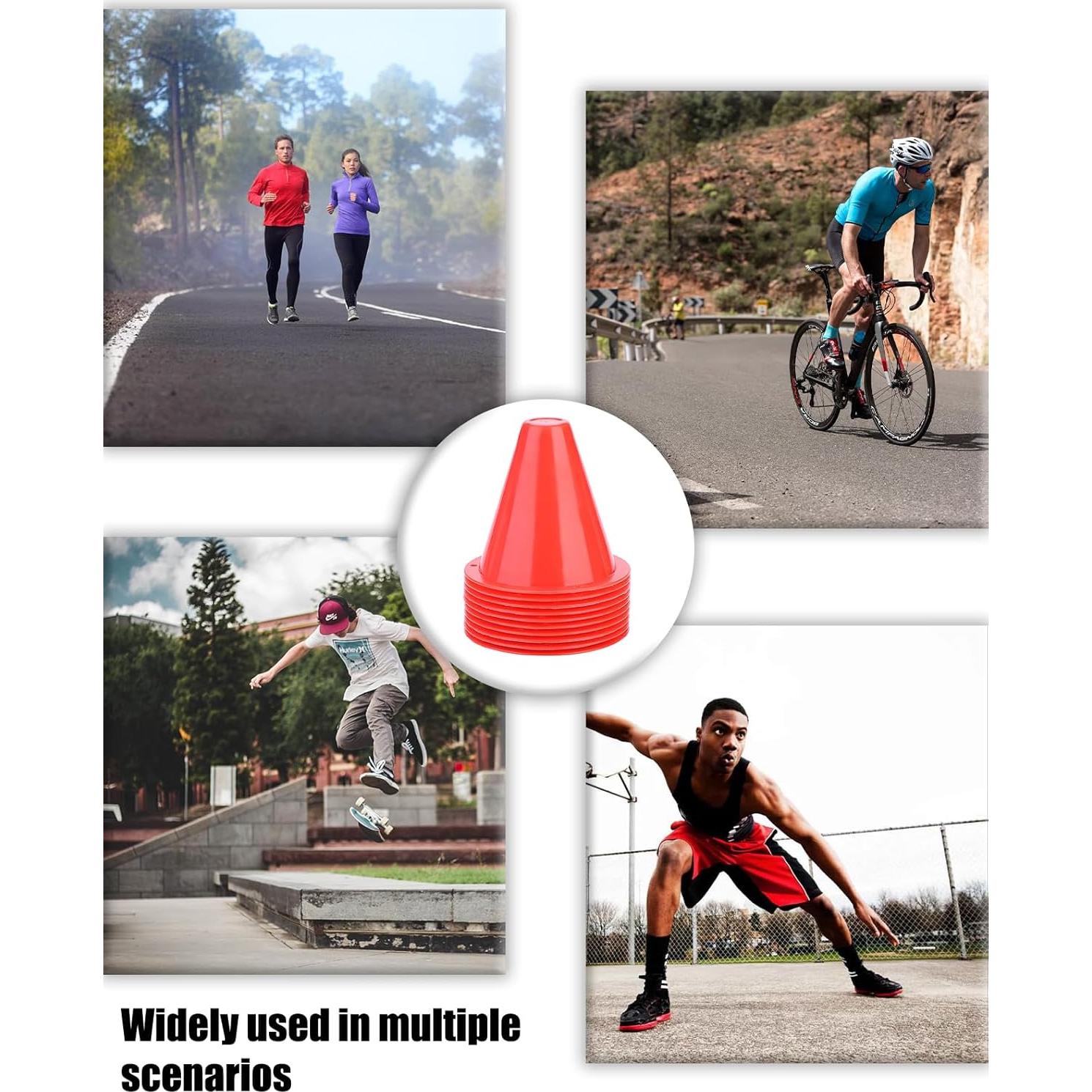 Conos de Entrenamiento ZLXHDL para Fútbol - 10 Piezas 8.89 cm