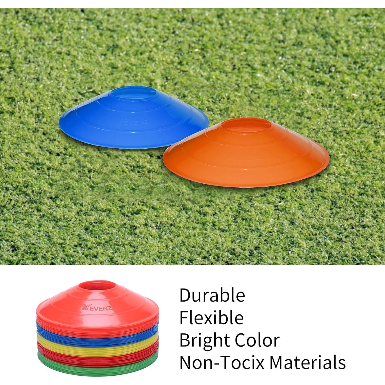 Conos de Entrenamiento de Fútbol KEVENZ 50-Pack Multicolor