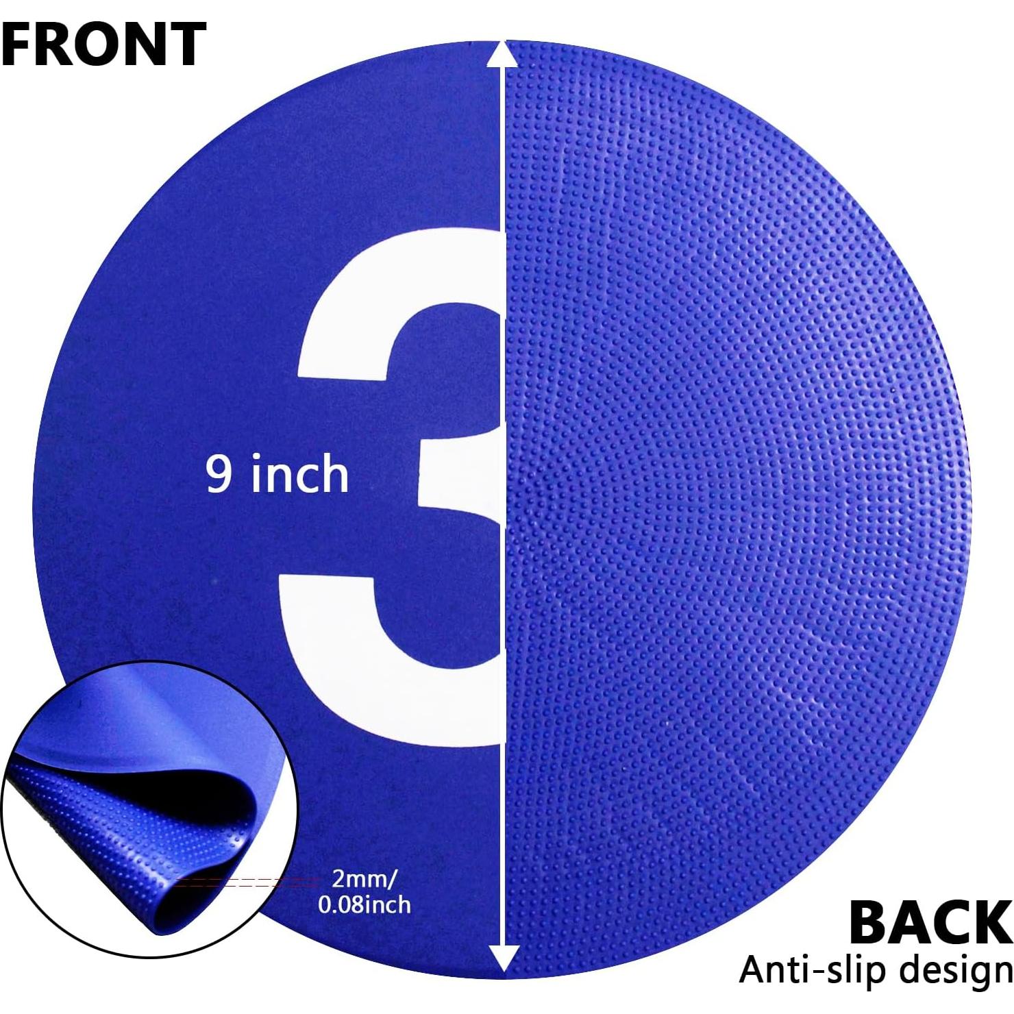 Marcadores de Poliéster Antideslizantes Nuburbur 22.86 cm 10PCS