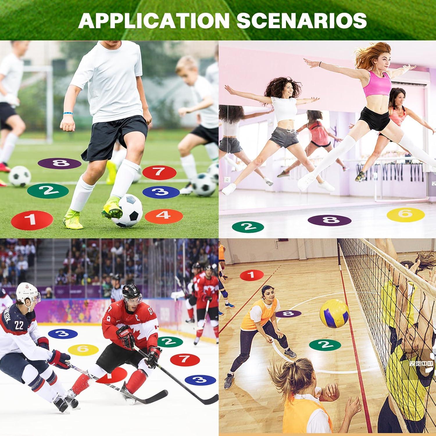 Marcadores de Poliéster Antideslizantes Nuburbur 22.86 cm 10PCS