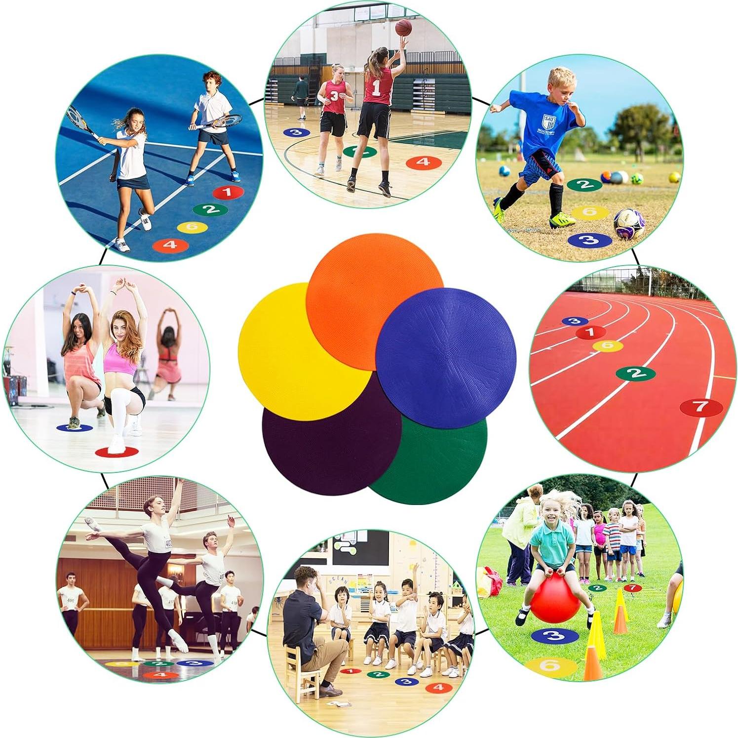 Marcadores de Poliéster Antideslizantes Nuburbur 22.86 cm 10PCS