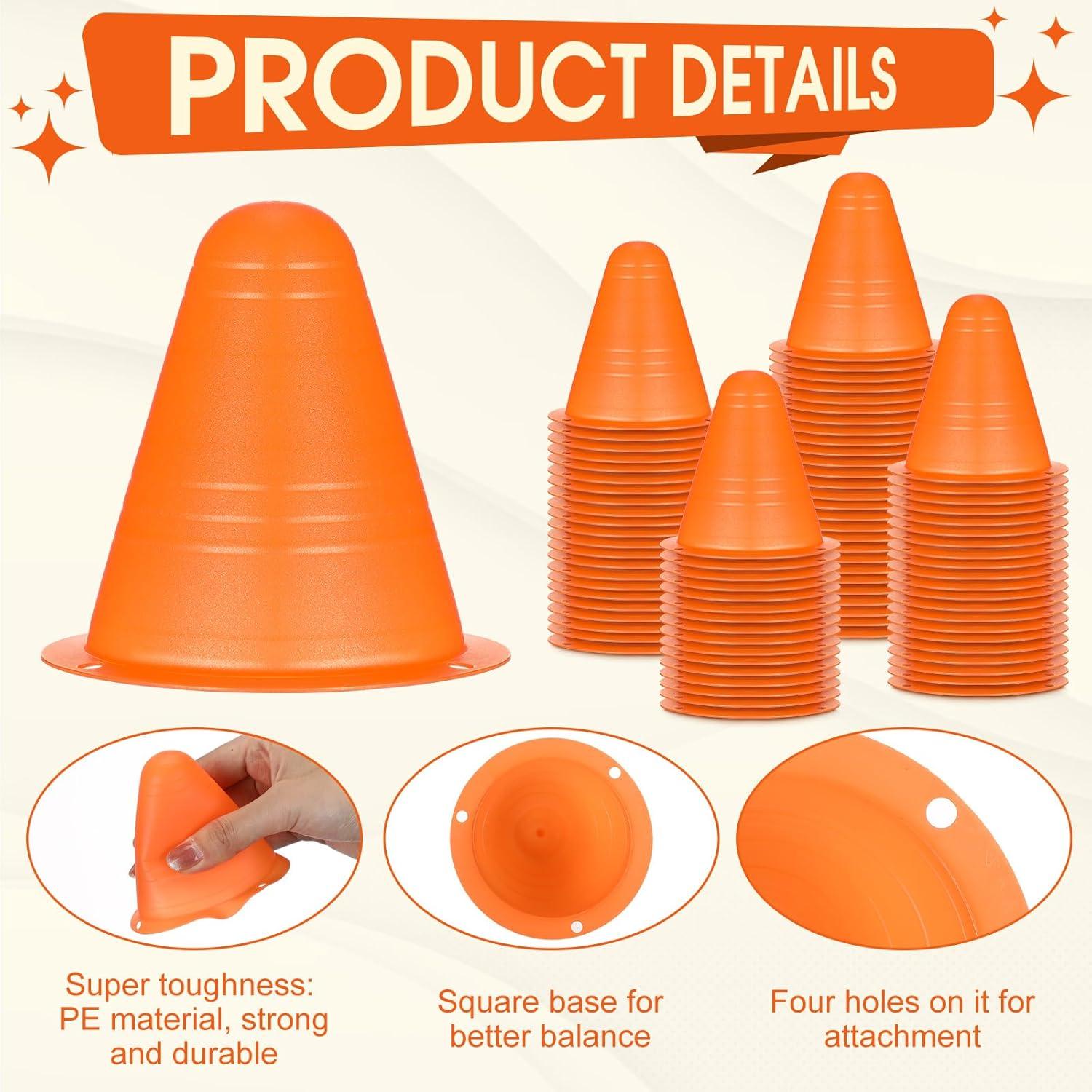Conos de Agilidad Mini Syhood 240 Pcs 8 cm Naranjas