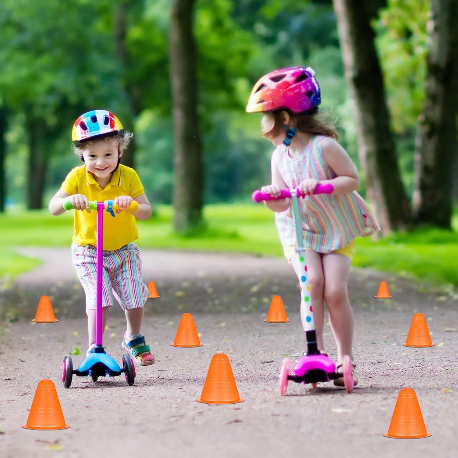 Conos de Agilidad Mini Syhood 240 Pcs 8 cm Naranjas