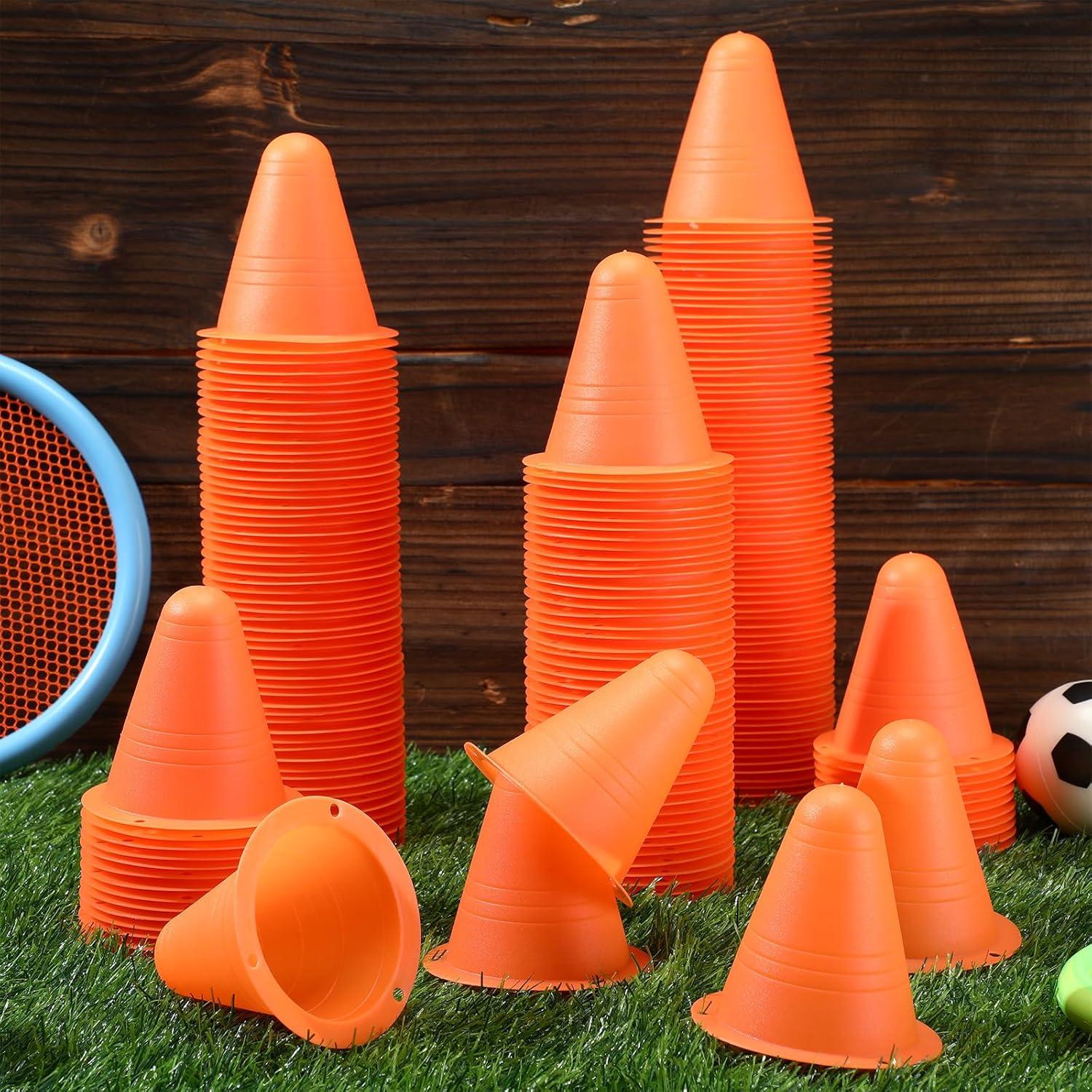 Conos de Agilidad Mini Syhood 240 Pcs 8 cm Naranjas