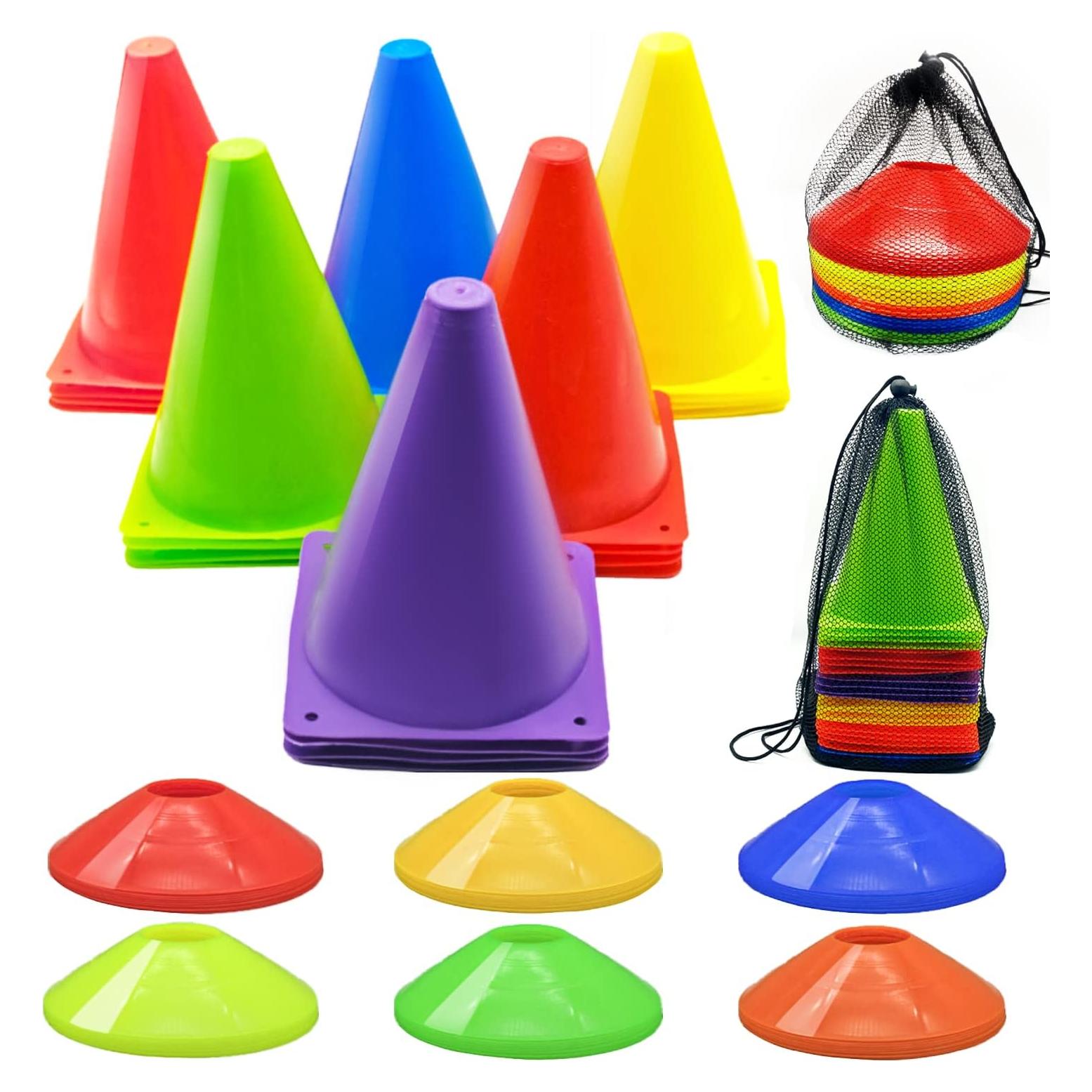 Juego de Conos de Entrenamiento Tialero 84 Pcs Multicolor
