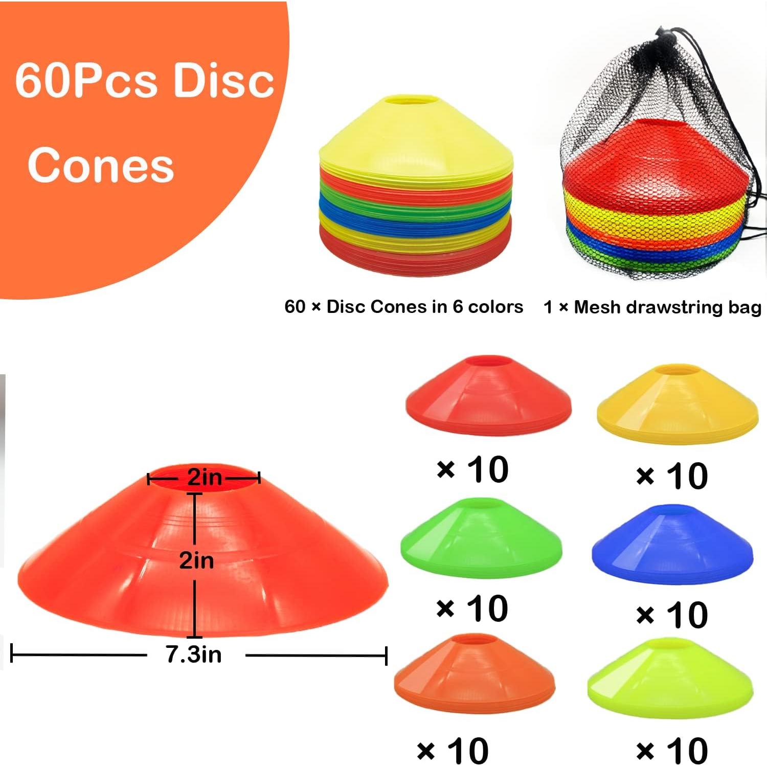 Juego de Conos de Entrenamiento Tialero 84 Pcs Multicolor