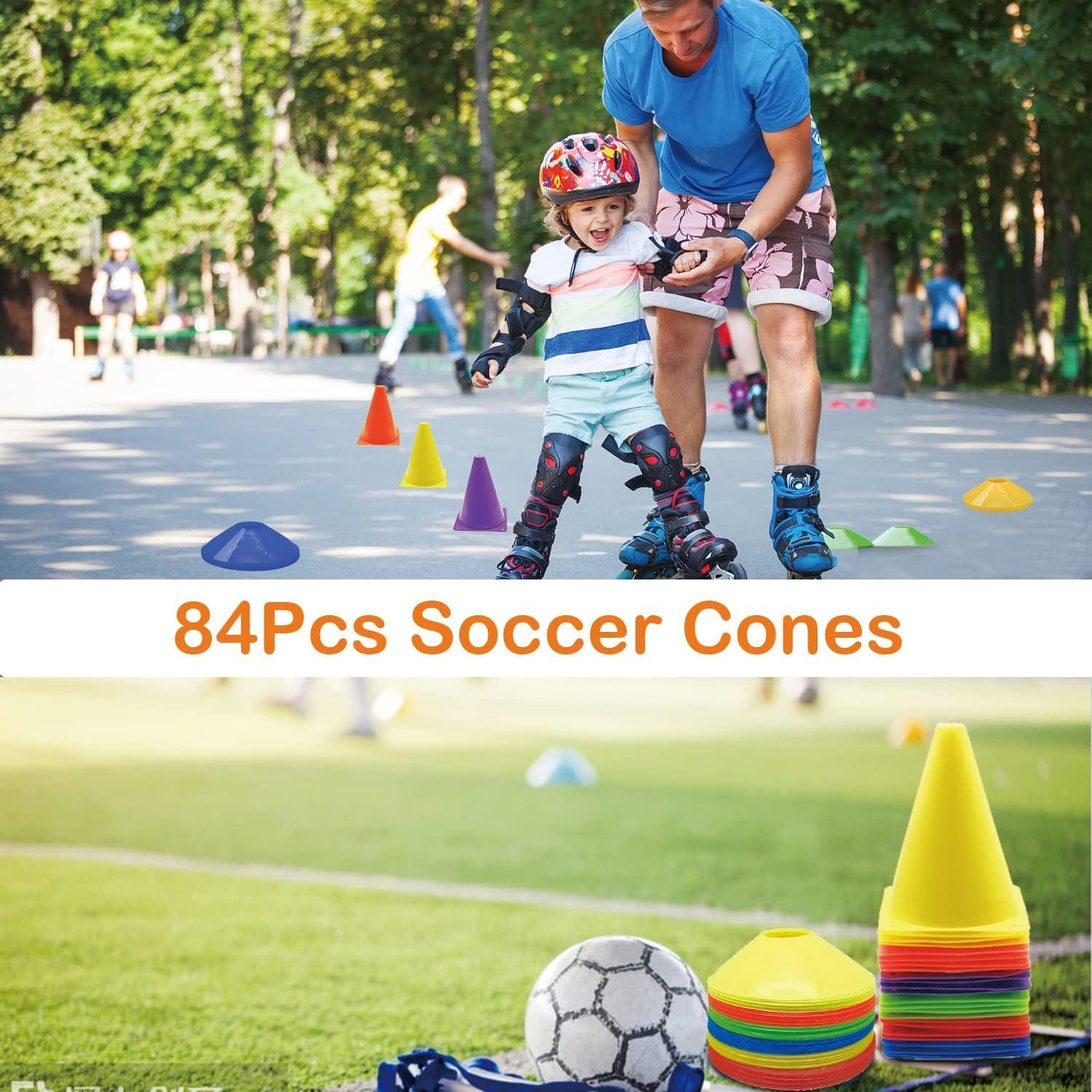 Juego de Conos de Entrenamiento Tialero 84 Pcs Multicolor