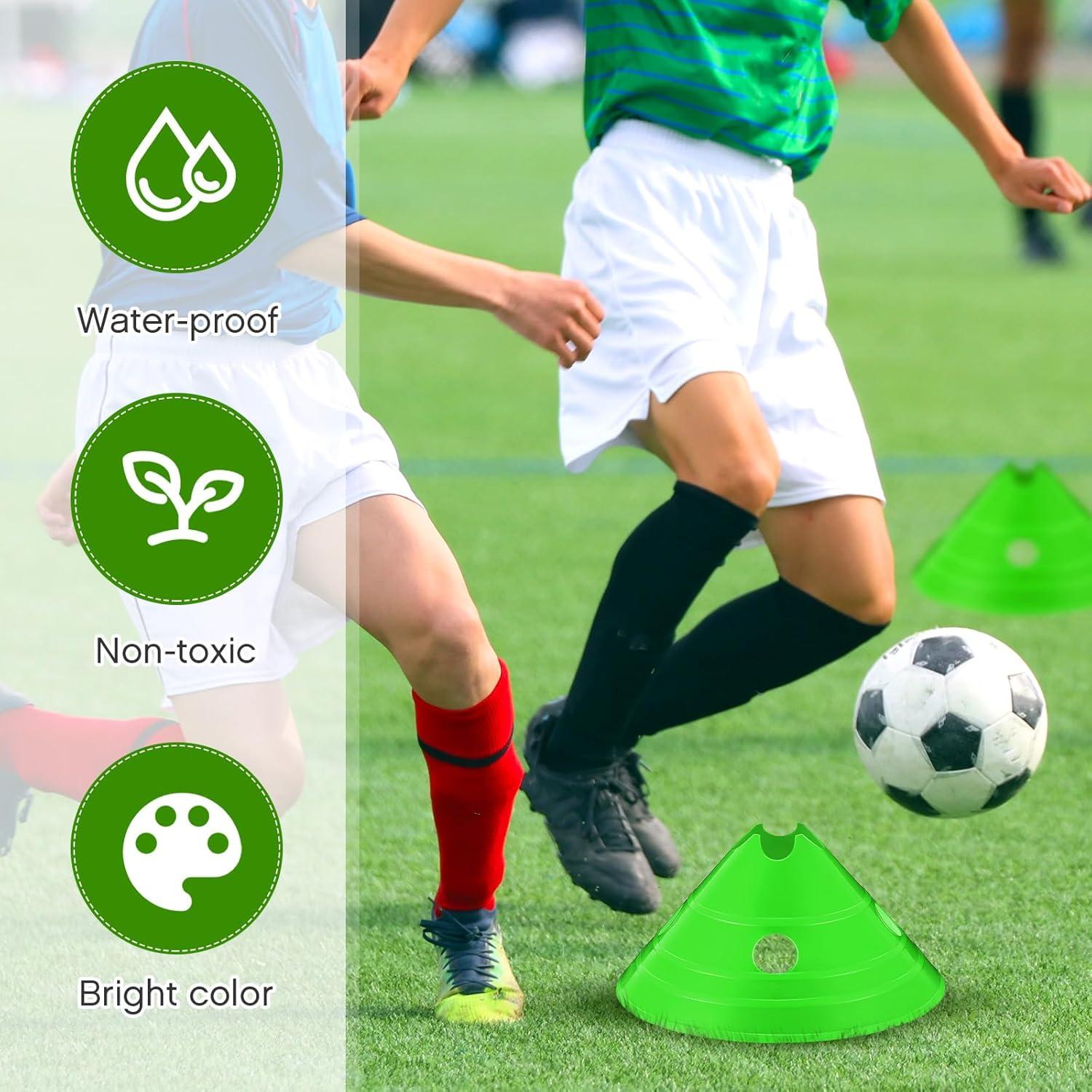 Conos de Disco Jumbo ShinyRelief 20 Piezas Verde 30x13cm