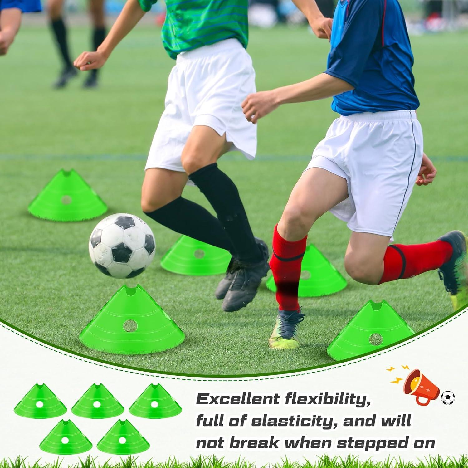 Conos de Disco Jumbo ShinyRelief 20 Piezas Verde 30x13cm