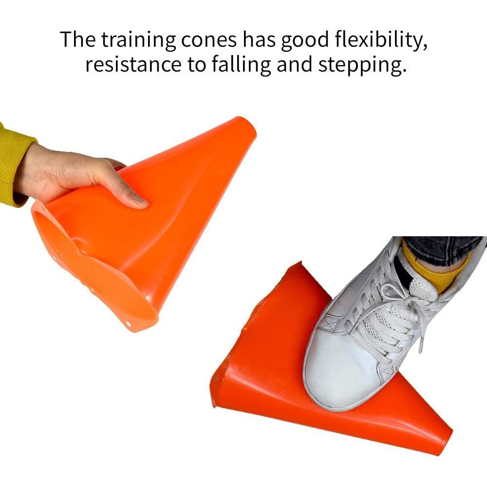 Conos de Entrenamiento TNZMART 18 cm Plástico Agilidad Fútbol