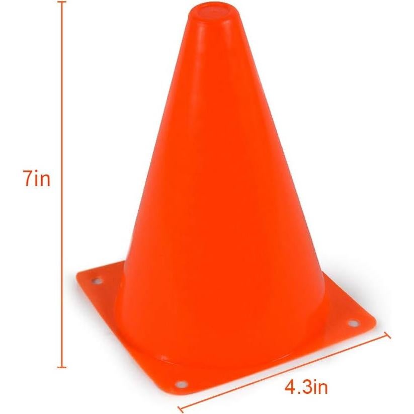 Conos de Entrenamiento TNZMART 18 cm Plástico Agilidad Fútbol