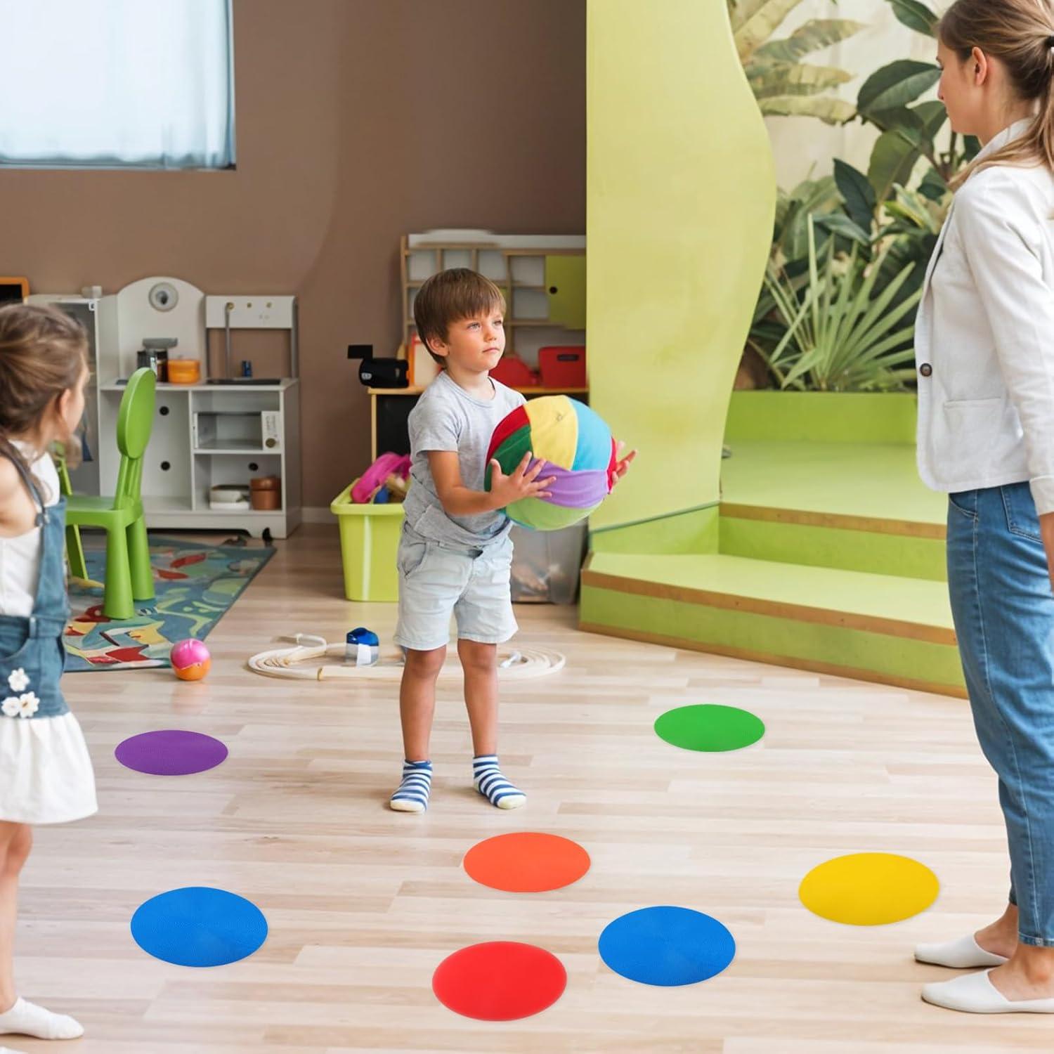 Marcadores de Puntos Conos Planos MAQUITA 18 Pcs 23 cm Antideslizantes