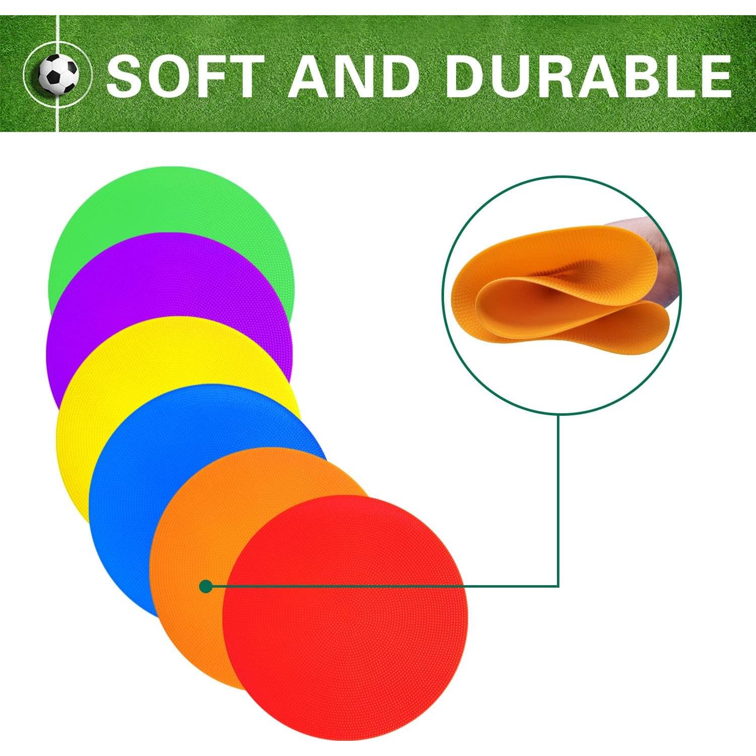 Conos de Entrenamiento de Agilidad PIKZH 23 cm 12 Pcs Antideslizantes