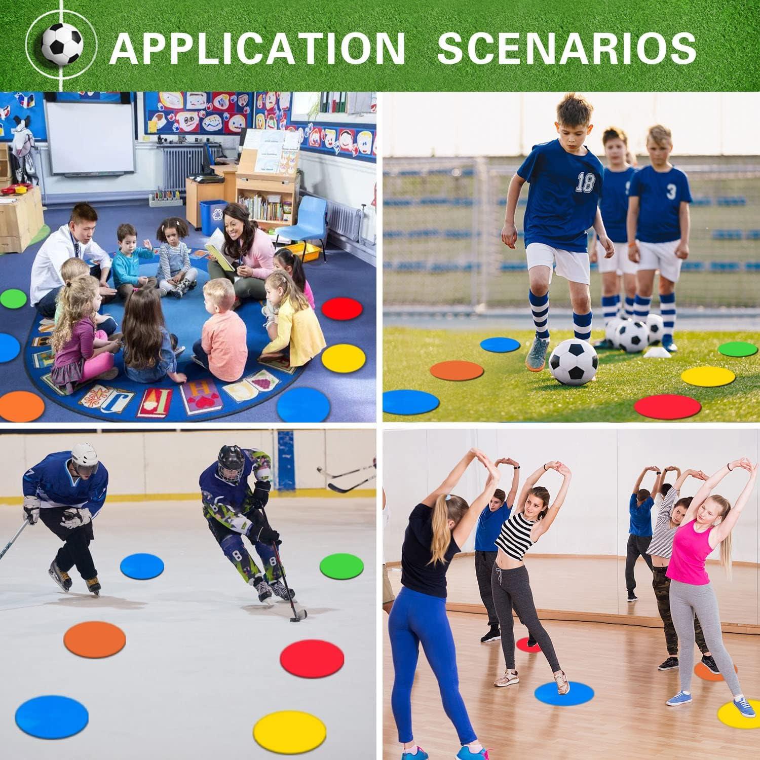 Conos de Entrenamiento de Agilidad PIKZH 23 cm 12 Pcs Antideslizantes