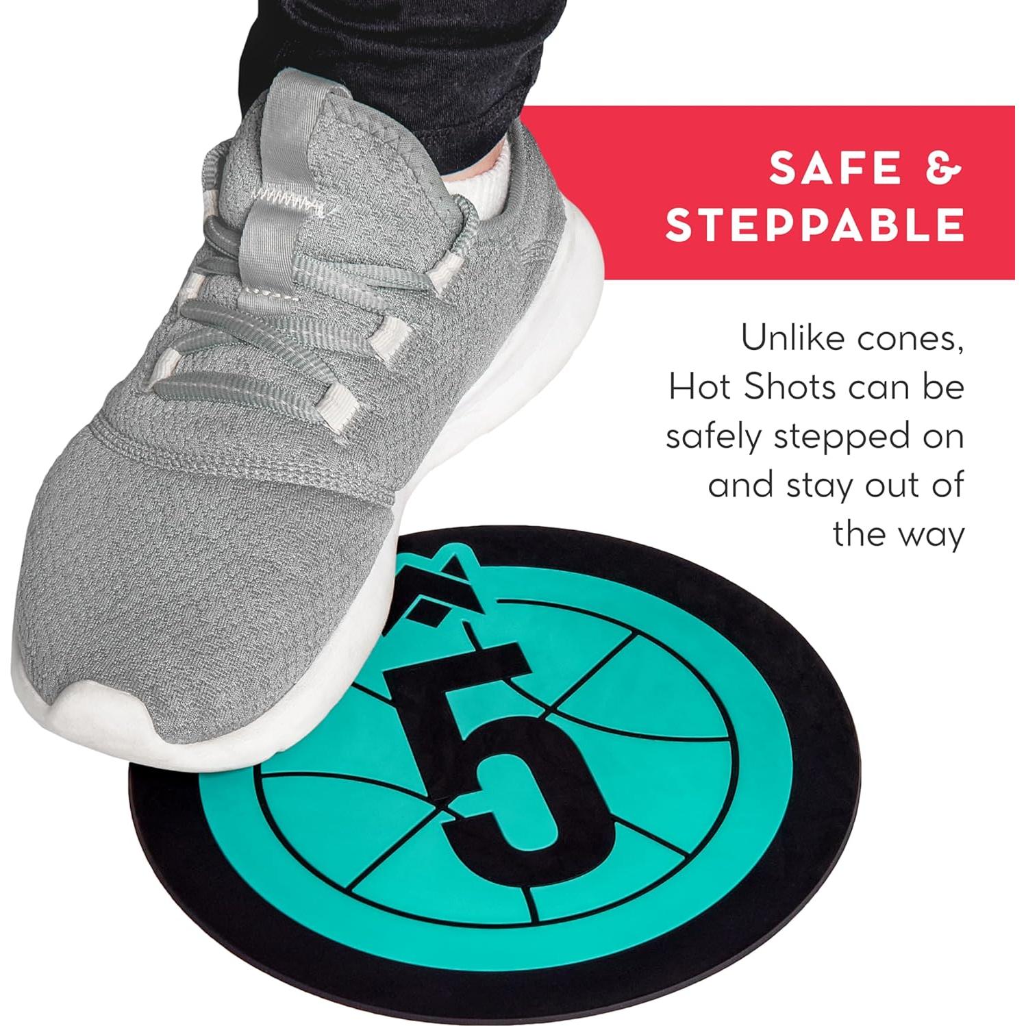 Marcadores de Entrenamiento Crown Sporting Goods - 19.05 cm - Números 1-10