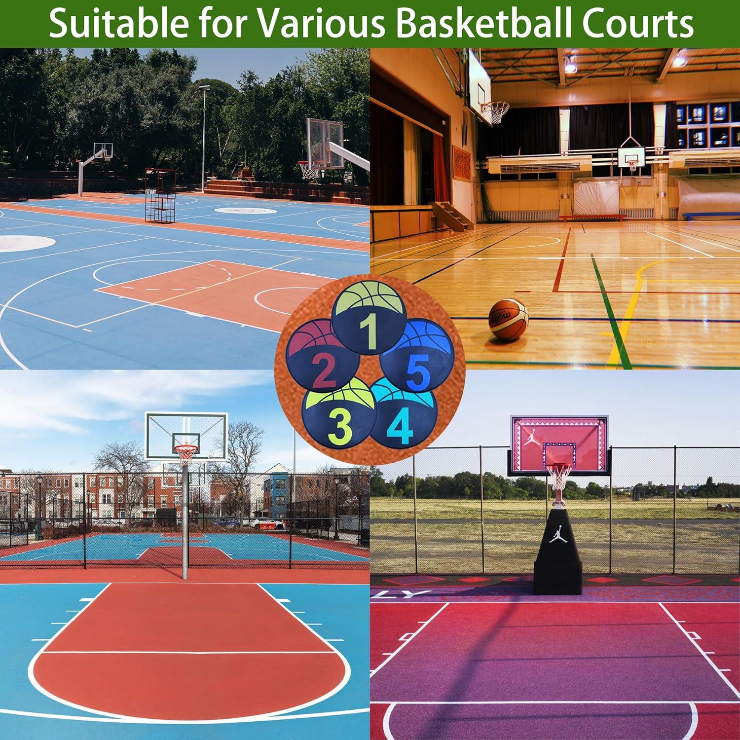 Marcadores de Entrenamiento de Baloncesto Nuburbur 10 Pcs 22.86 cm