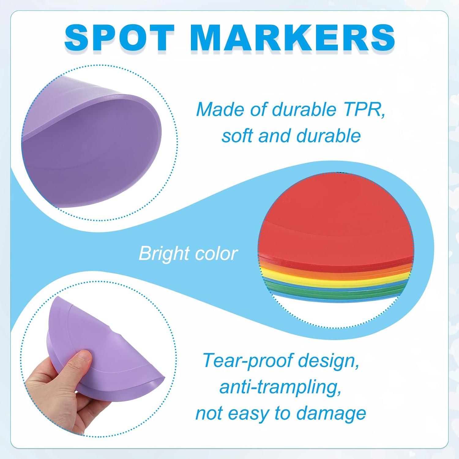 Conos de Entrenamiento PATIKIL 10 Pcs 15.24 cm TPR Antideslizantes