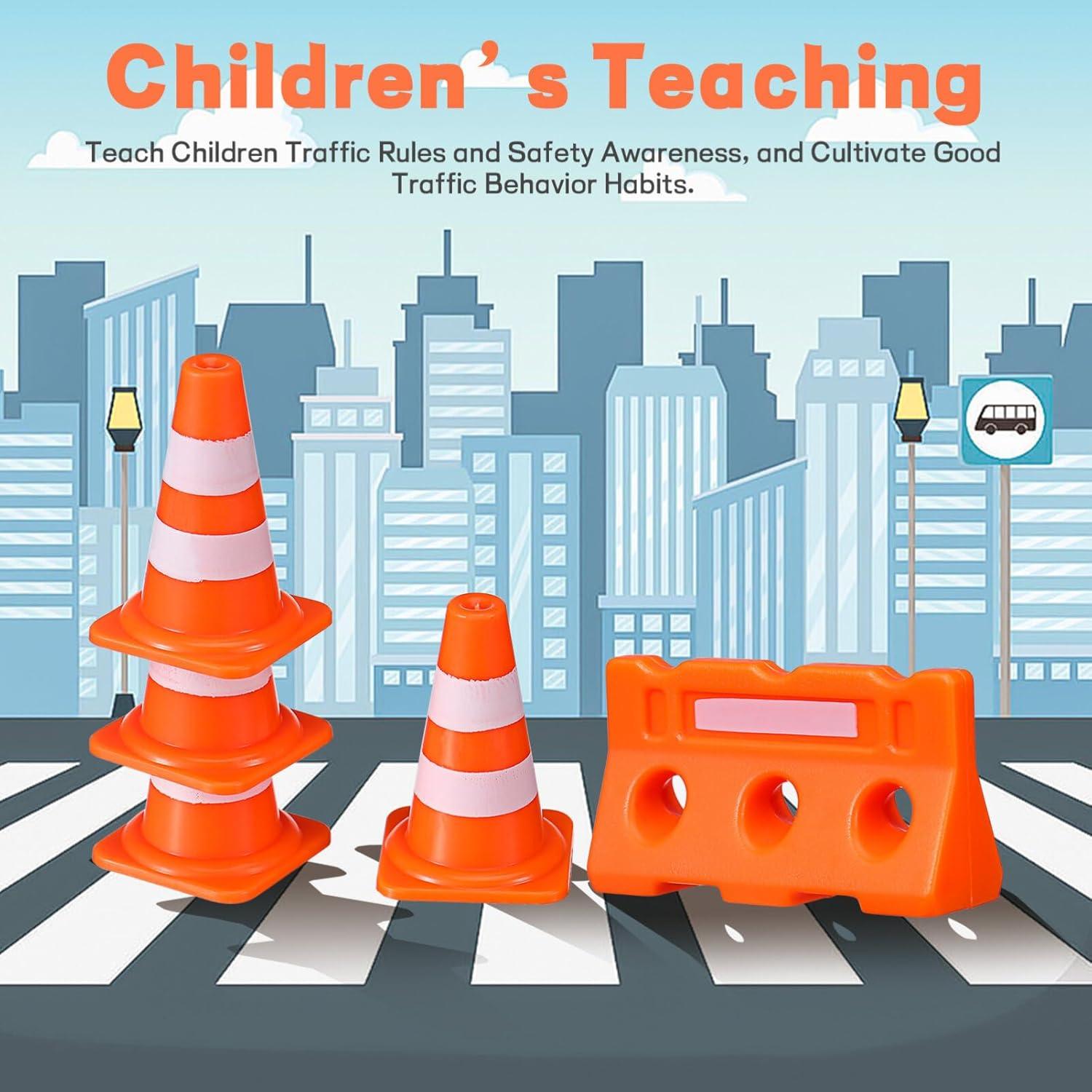 Mini Conos de Tráfico Gadpiparty 24 Piezas Juguete Educativo