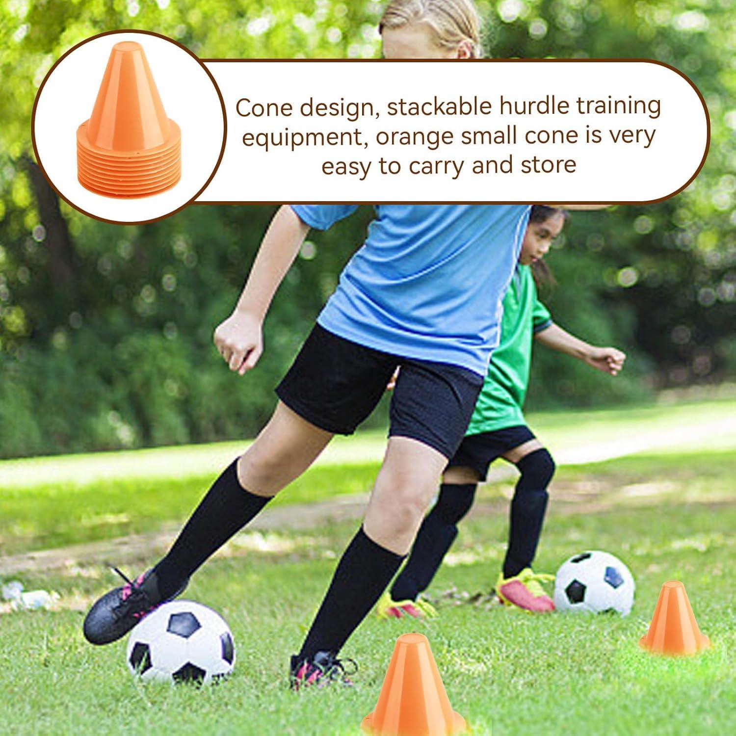 Conos de Fútbol Cyrank 10PCS Naranja 8.5cm Entrenamiento