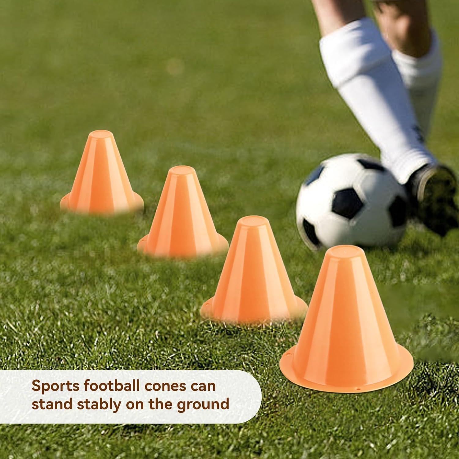 Conos de Fútbol Cyrank 10PCS Naranja 8.5cm Entrenamiento