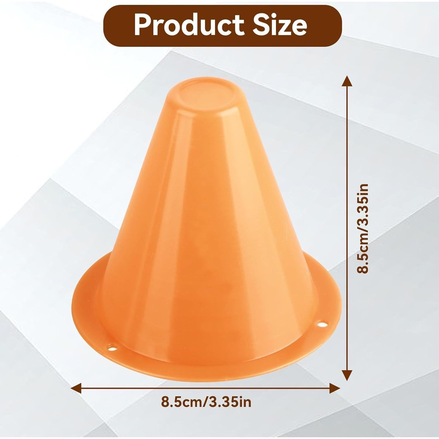 Conos de Fútbol Cyrank 10PCS Naranja 8.5cm Entrenamiento