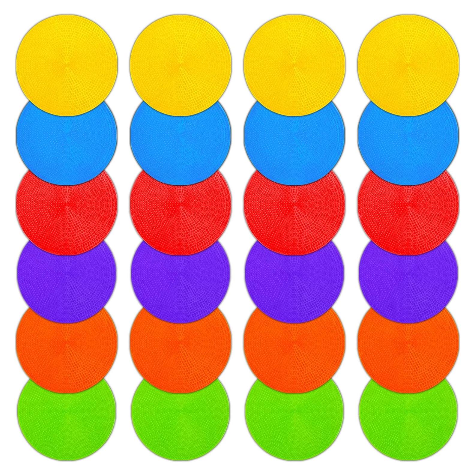 Marcadores de Spot de Polímero Vhxorrz 12 cm - 24 Pcs Antideslizantes