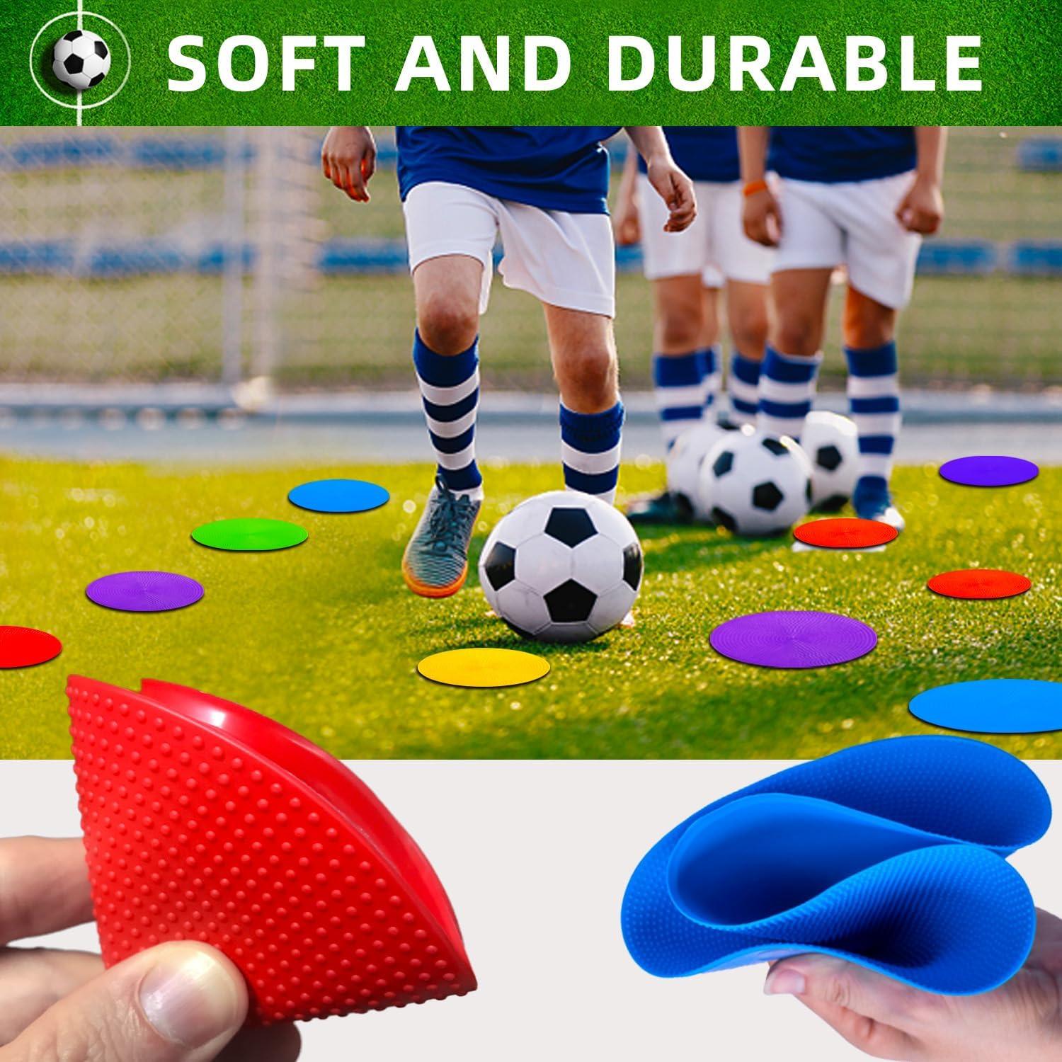 Marcadores de Spot de Polímero Vhxorrz 12 cm - 24 Pcs Antideslizantes