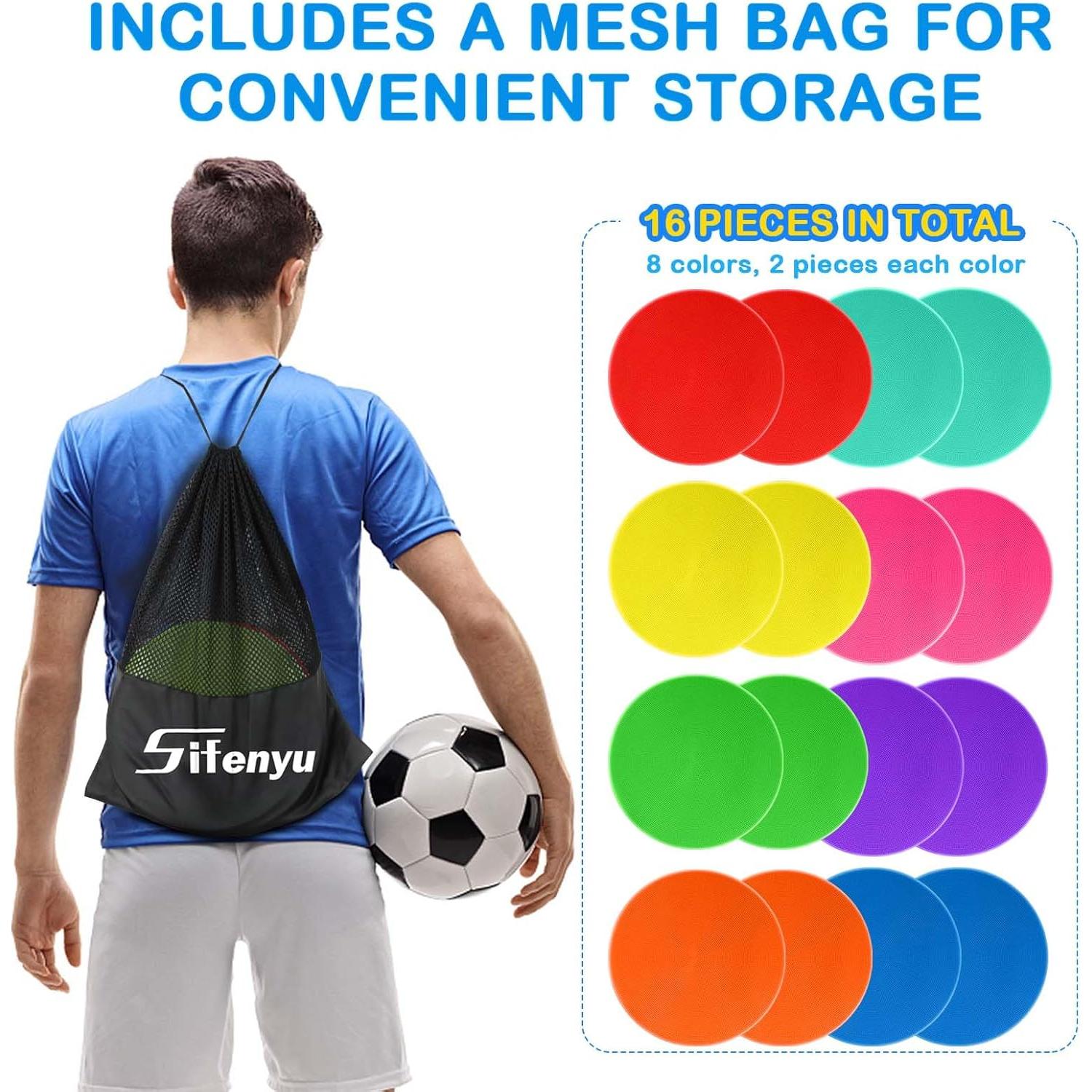 Marcadores de Puntos de Polietileno SIFENYU 9" 16 Pcs Colores