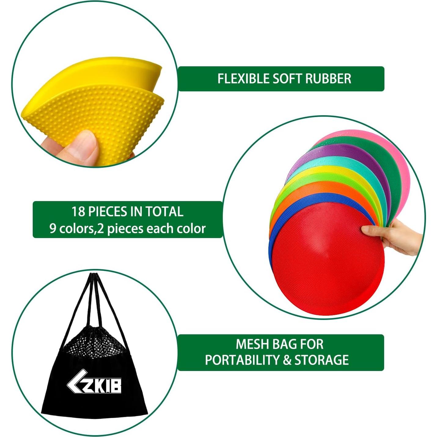 Marcadores de Puntos LZKIB 23 cm Antideslizantes 18 Piezas