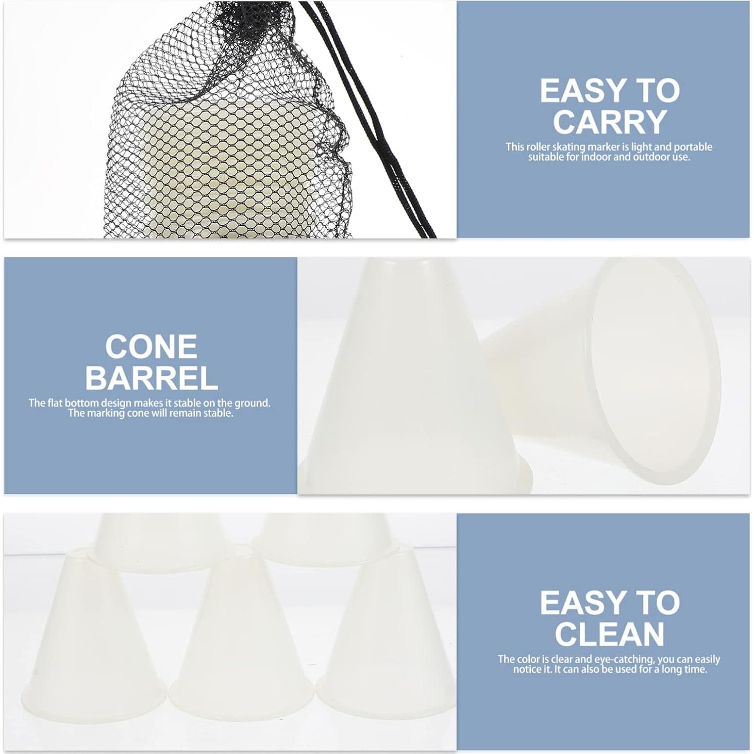 Set de 6 Conos de Marcaje Luminiscentes ifundom para Entrenamiento