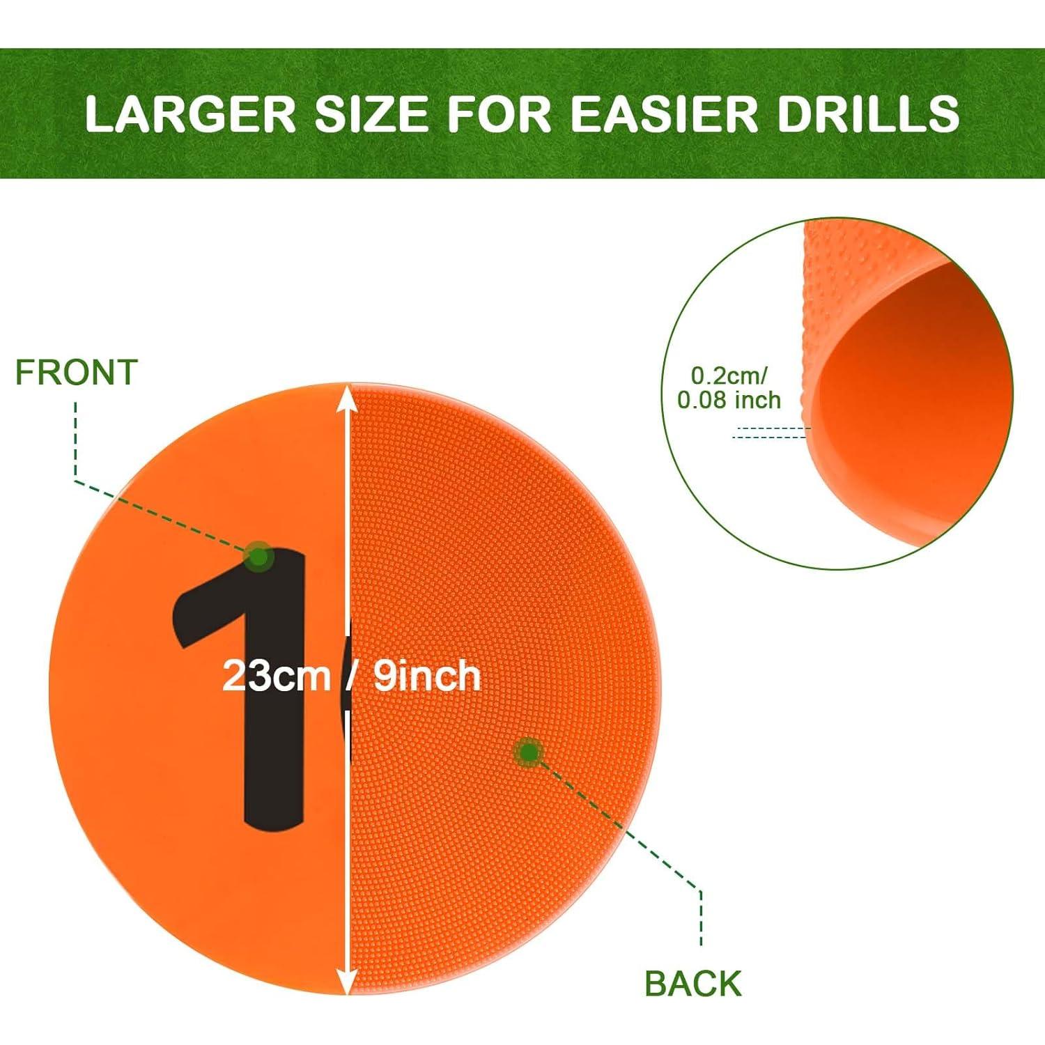 Marcadores de Puntos de Poliéster ZIECE 23cm Antideslizantes