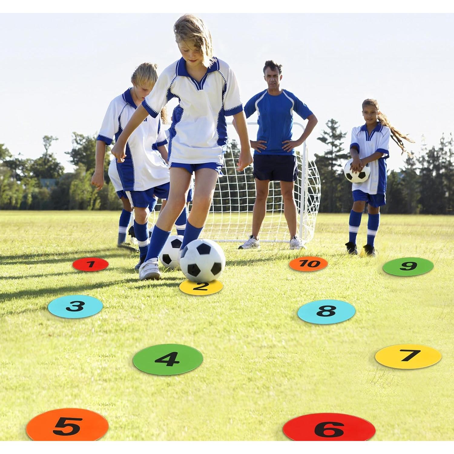 Marcadores de Puntos de Poliéster ZIECE 23cm Antideslizantes