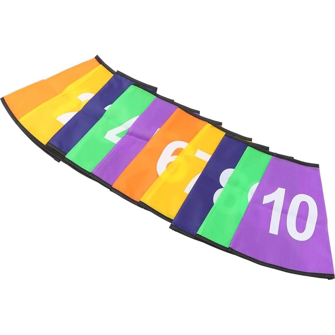 10 Fundas de Conos Numerados Ibasenice para Entrenamiento Deportivo