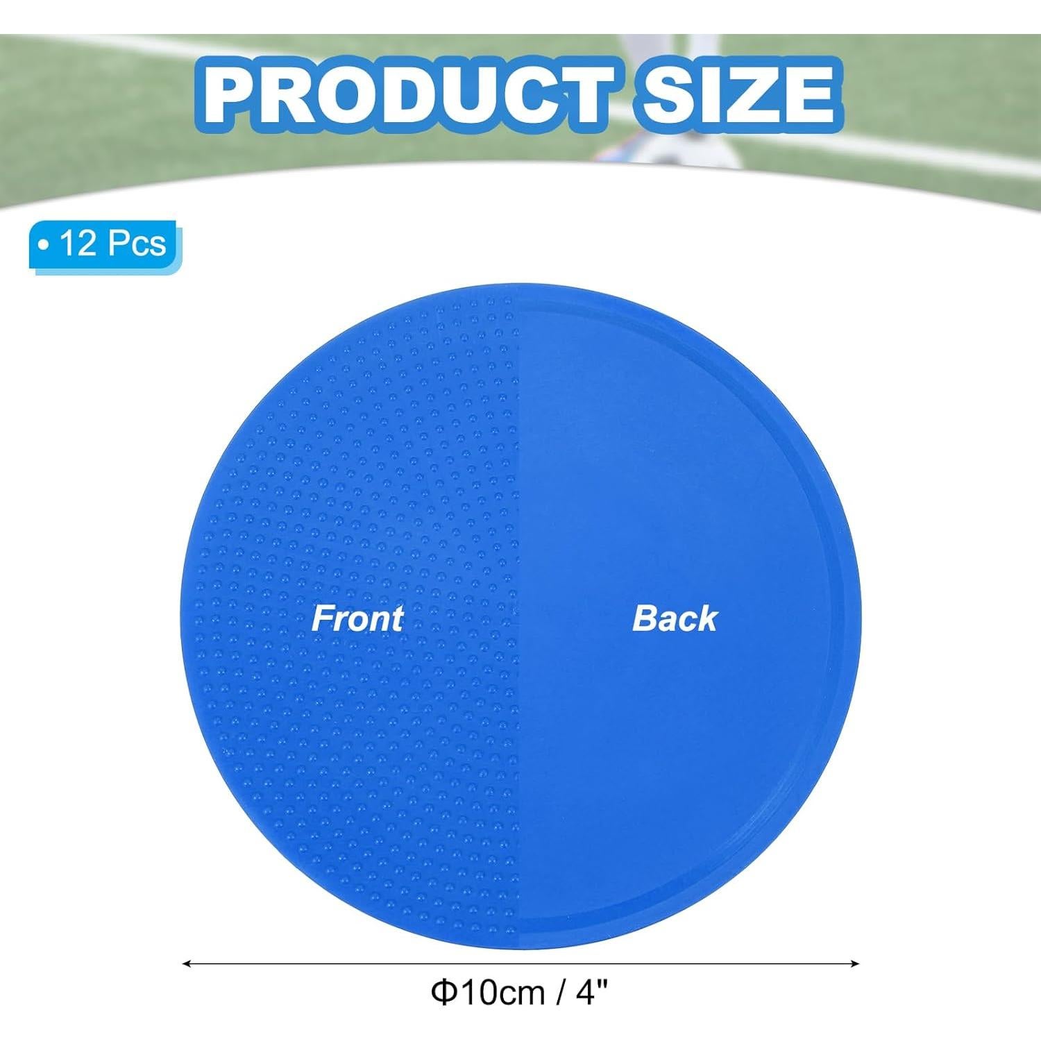 Marcadores de Puntos Antideslizantes PATIKIL 10 cm Azul - 12 Pcs