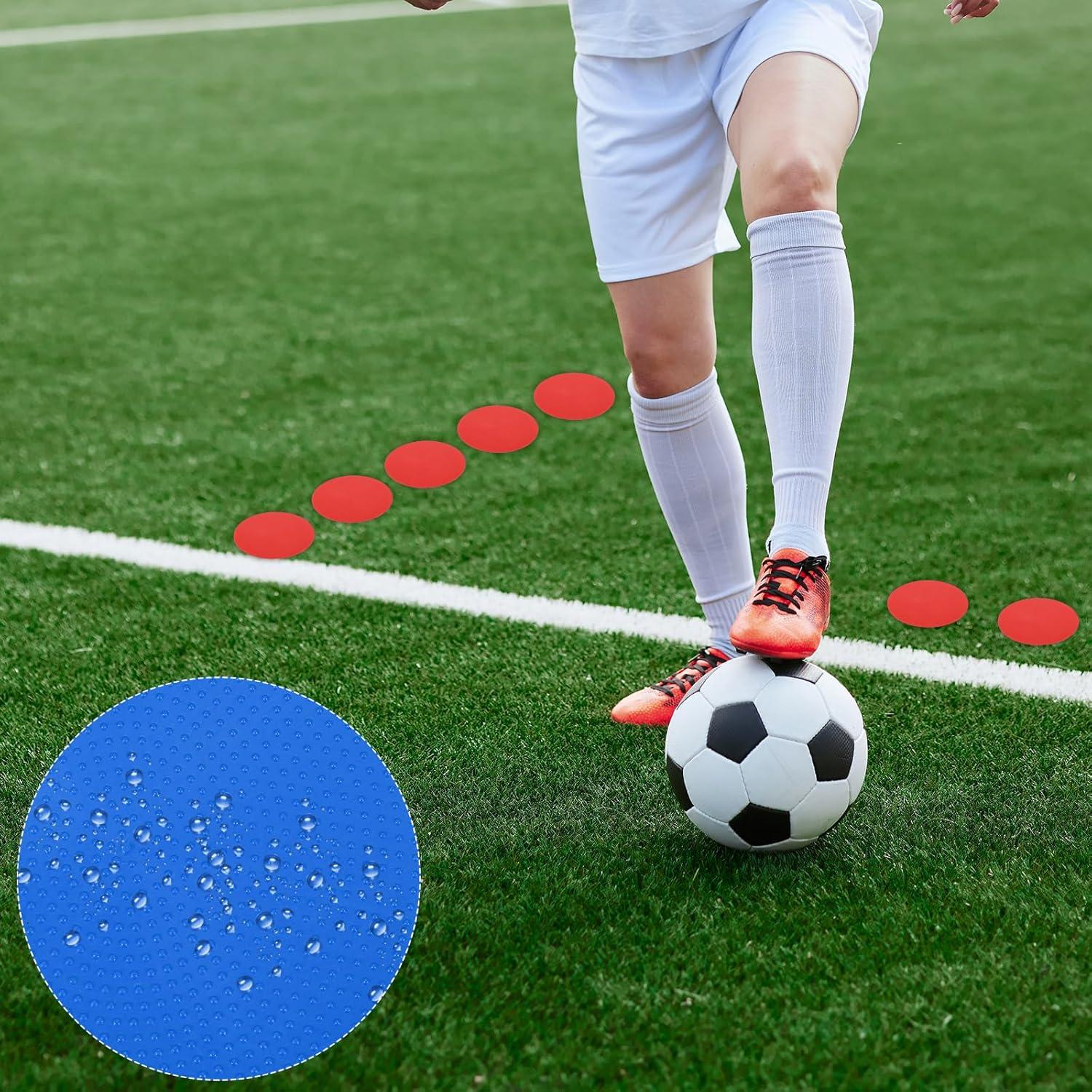 Marcadores de Puntos Antideslizantes PATIKIL 10 cm Azul - 12 Pcs