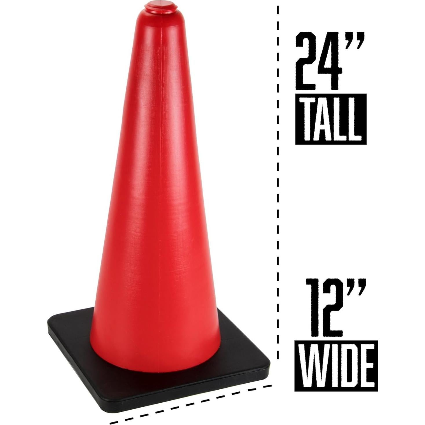 Cono de Seguridad Alto Naranja Fluorescente 61 cm Bolthead