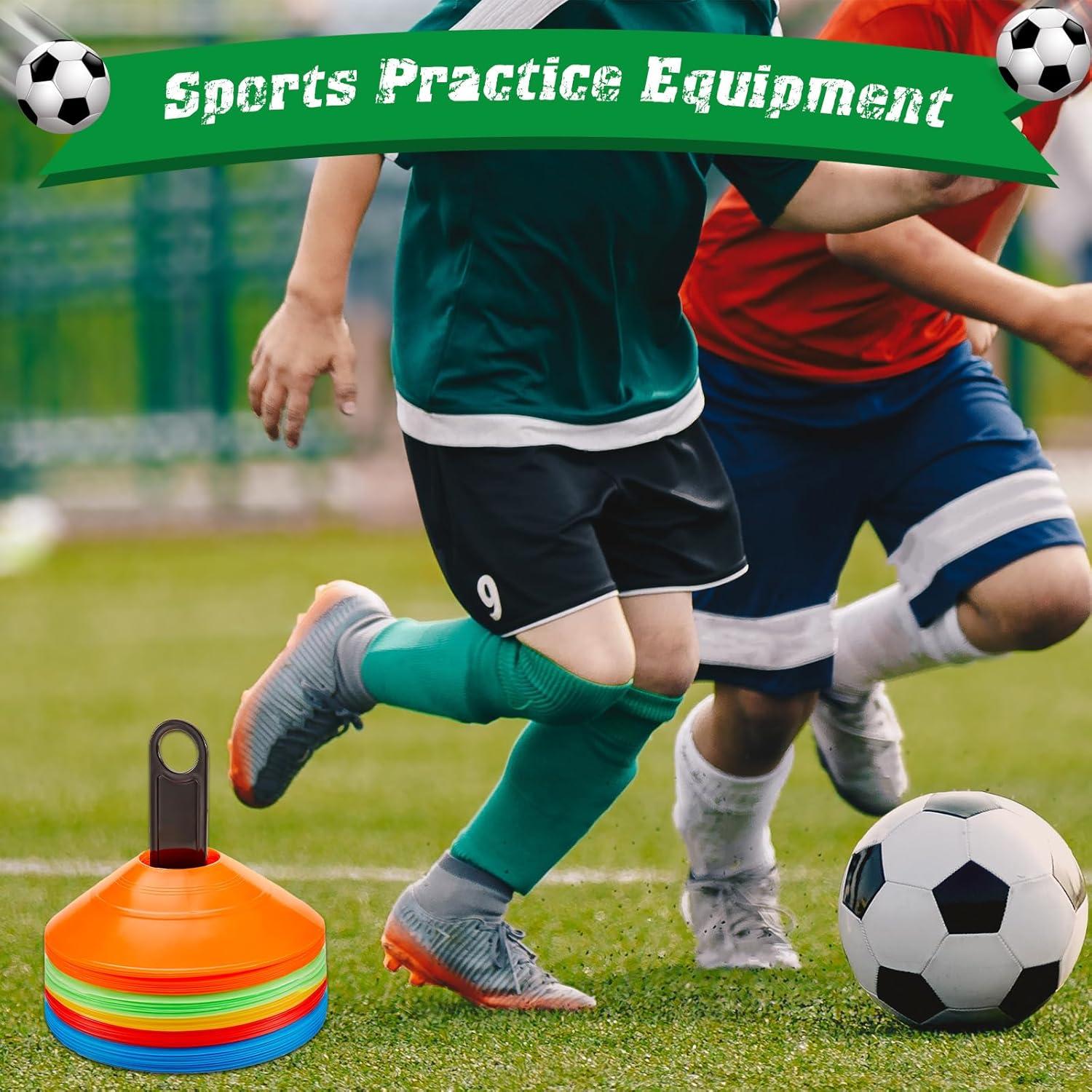 Juego de 100 Conos de Entrenamiento Lewtemi Multicolor 19 cm