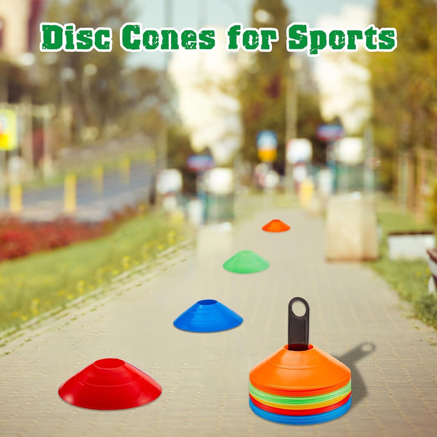 Juego de 100 Conos de Entrenamiento Lewtemi Multicolor 19 cm