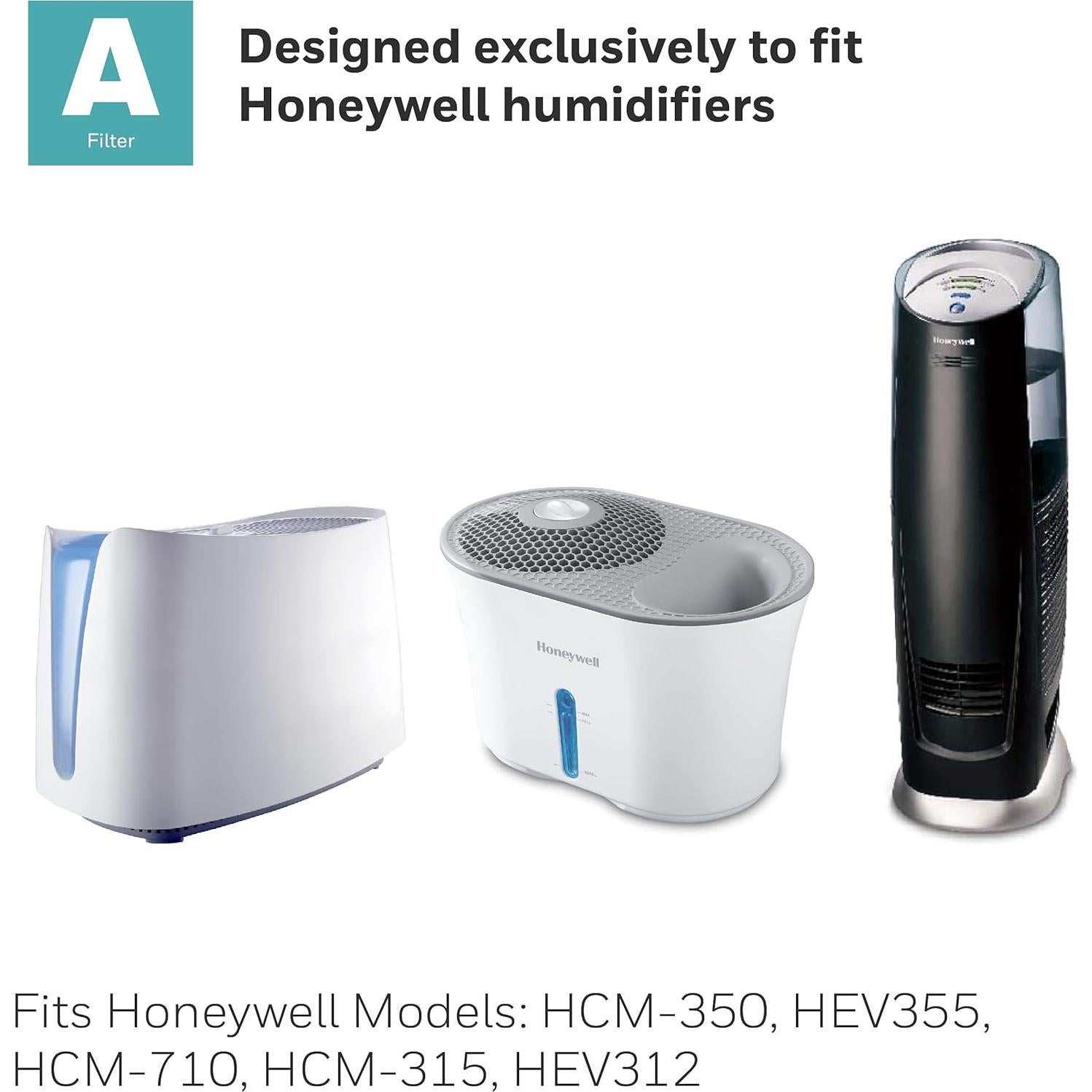 Honeywell Replacement Wicking Filter A, 2 Pack, White