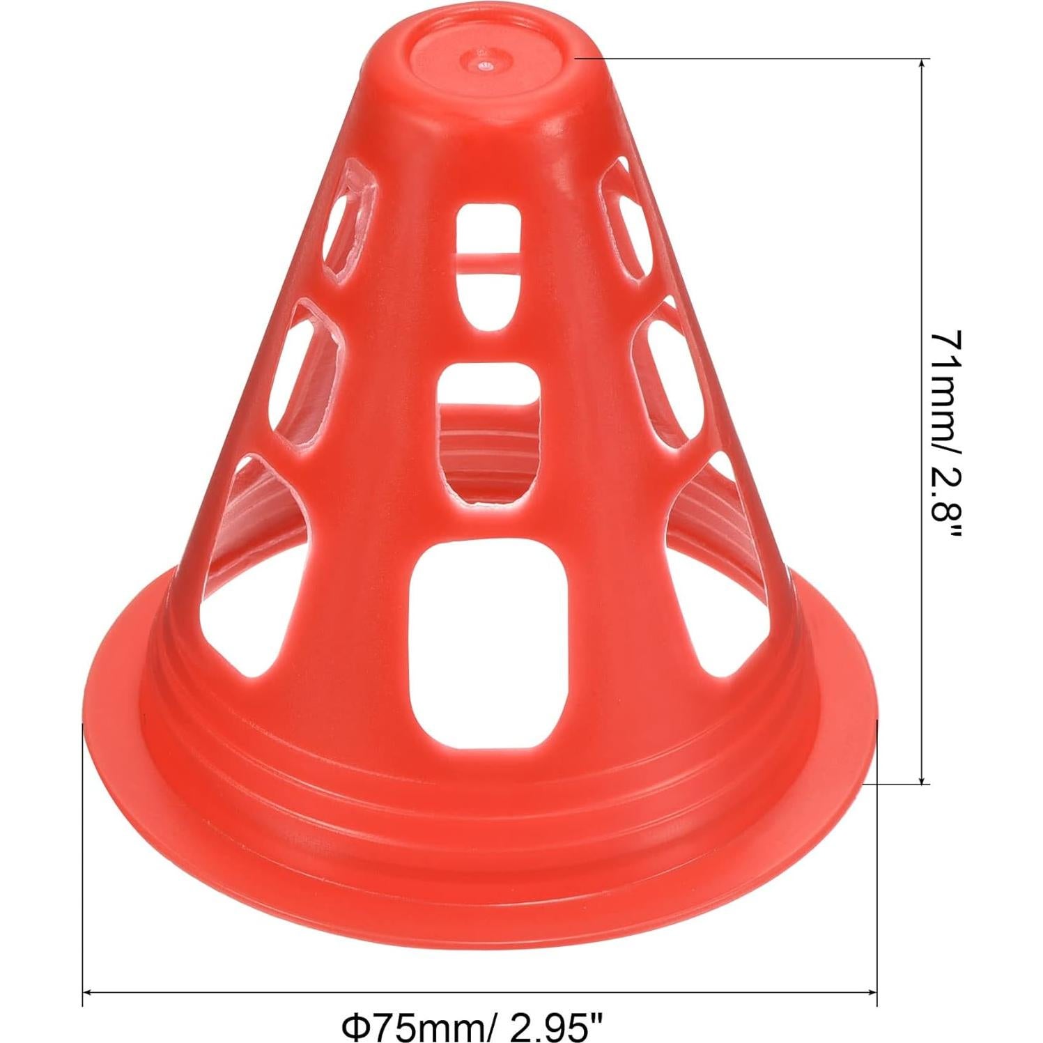 Conos de Agilidad PATIKIL, Paquete de 25 Conos Deportivos 75mm