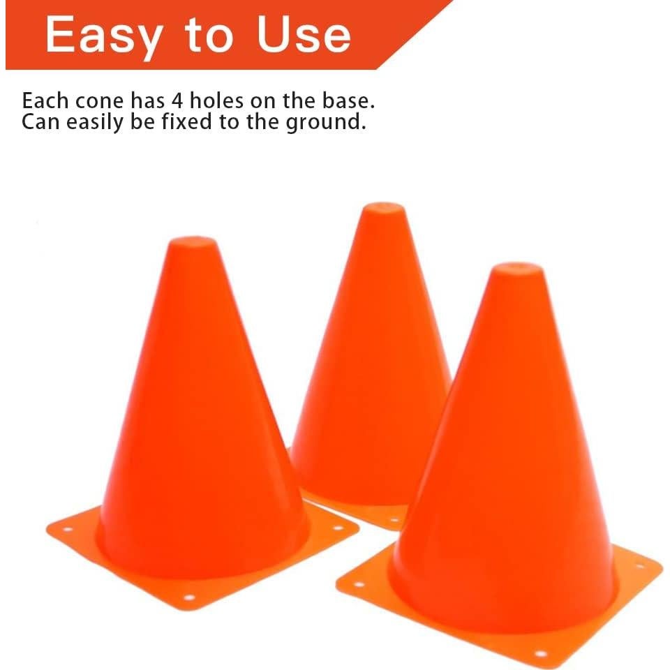 Conos de Entrenamiento de Plástico Novelty Place 12 Pcs 17.78 cm