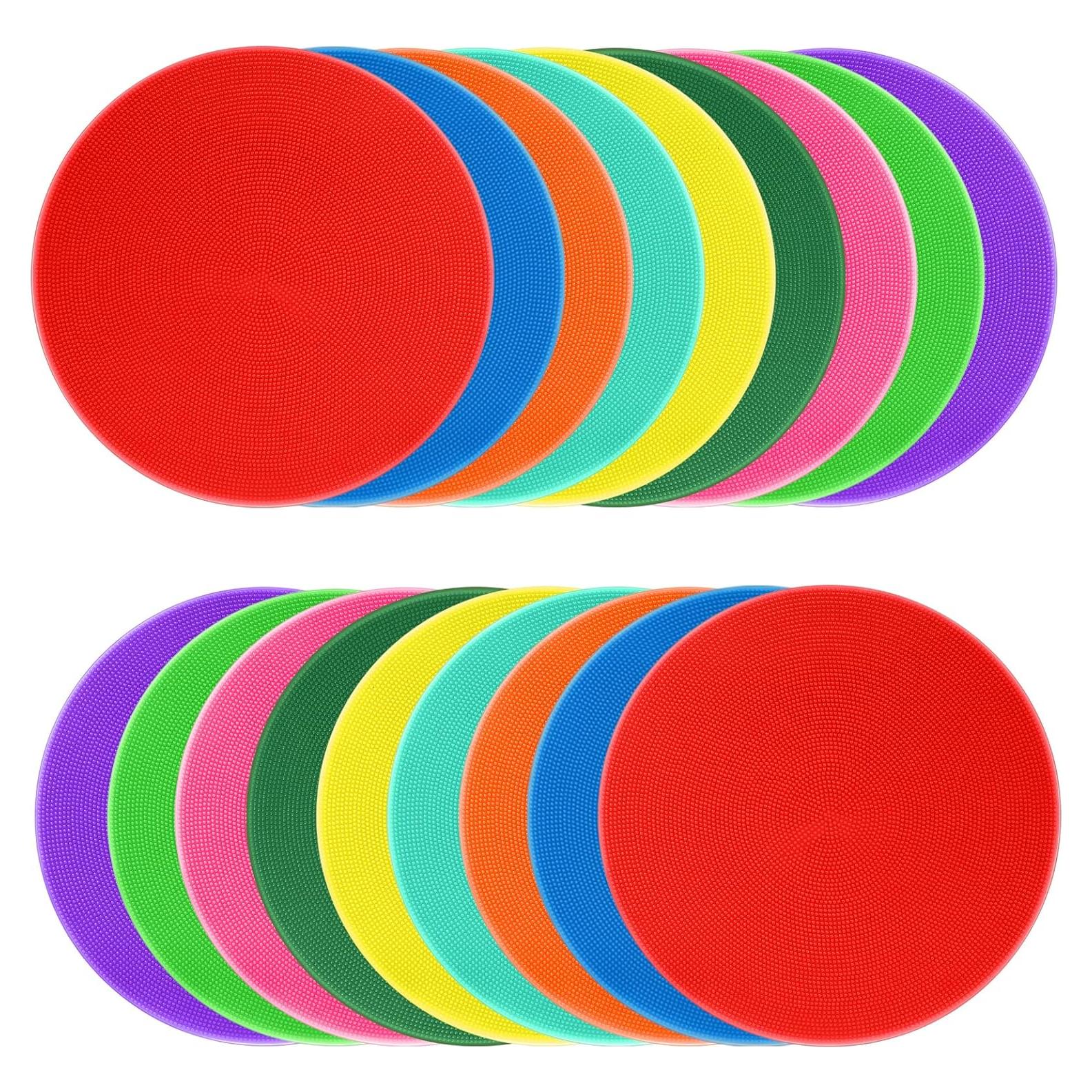 Marcadores de Puntos de Poliéster ZIECE 18Pcs 23cm Antideslizantes