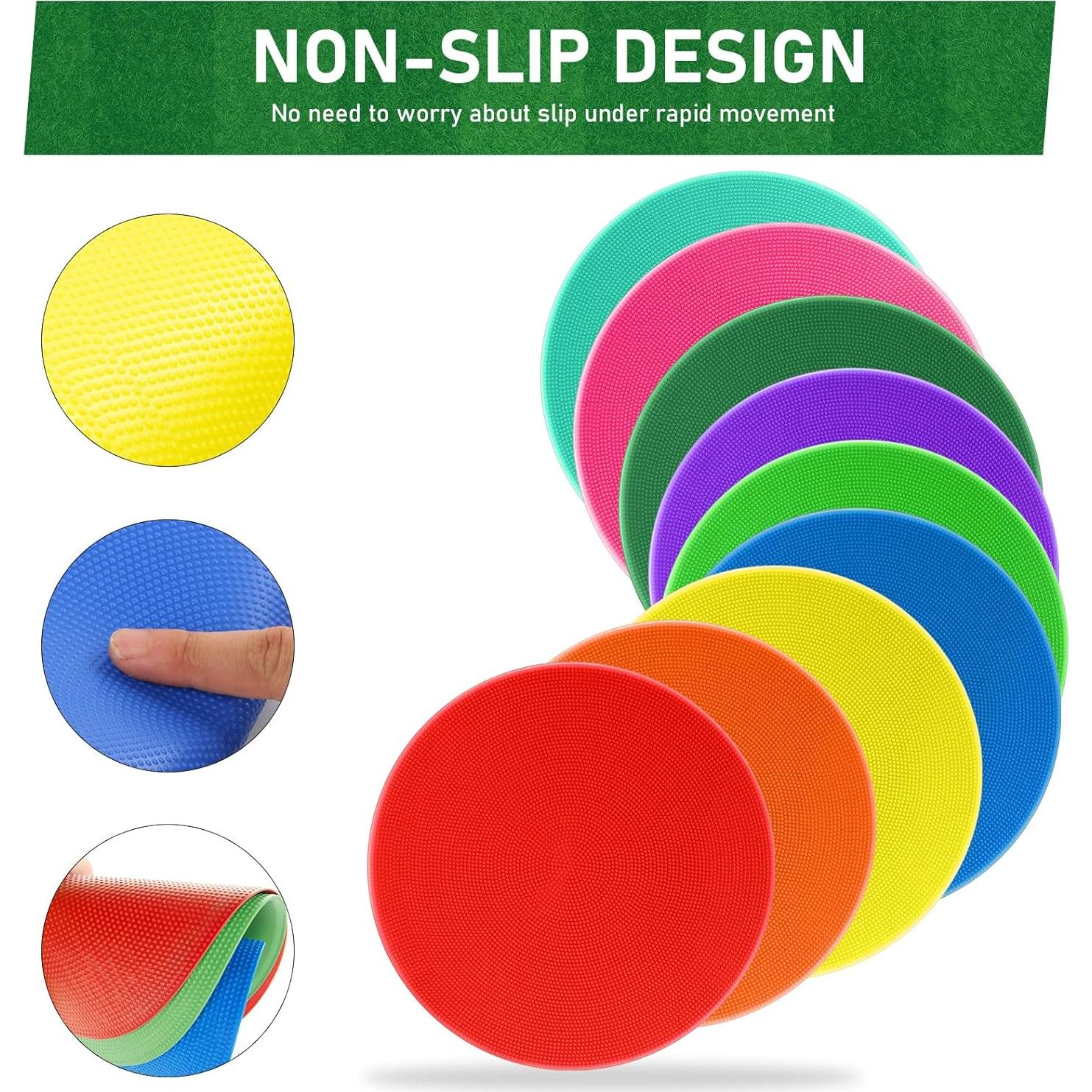 Marcadores de Puntos de Poliéster ZIECE 18Pcs 23cm Antideslizantes