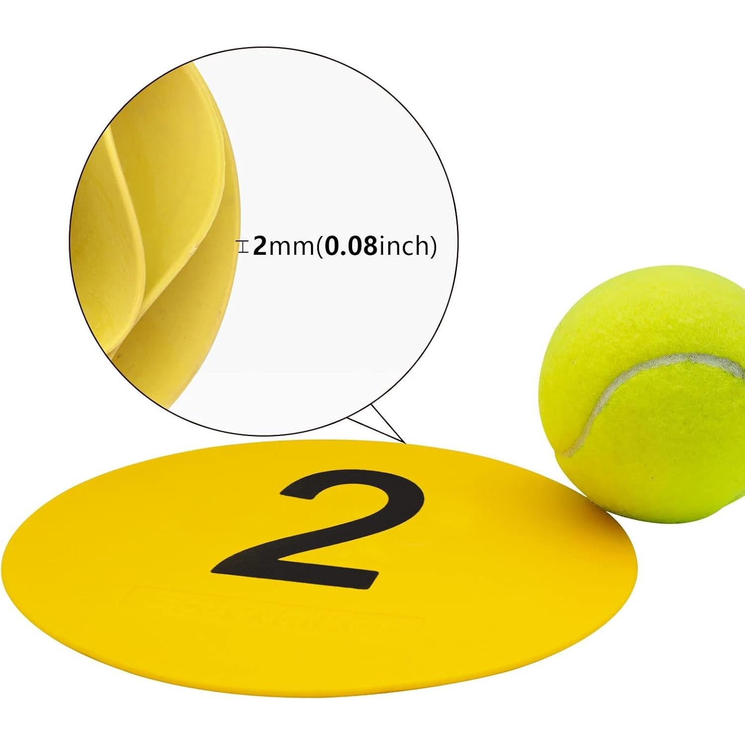 Marcadores de Piso Numerados Eco Walker TPE Antideslizantes 10 Unidades