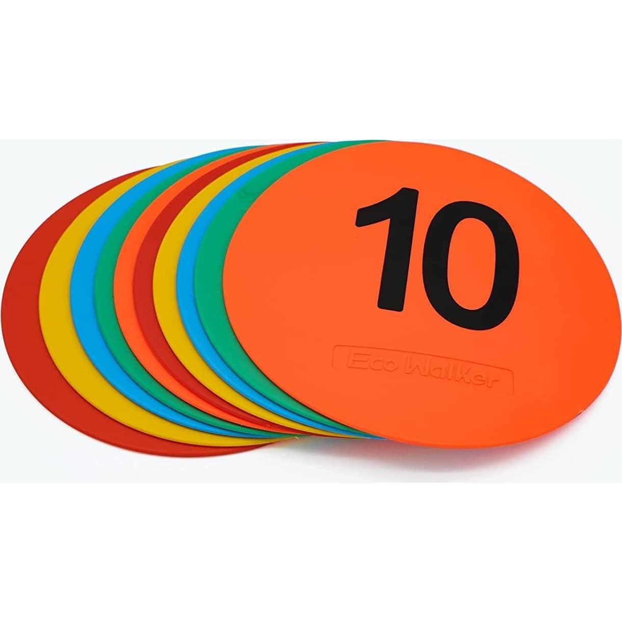 Marcadores de Piso Numerados Eco Walker TPE Antideslizantes 10 Unidades