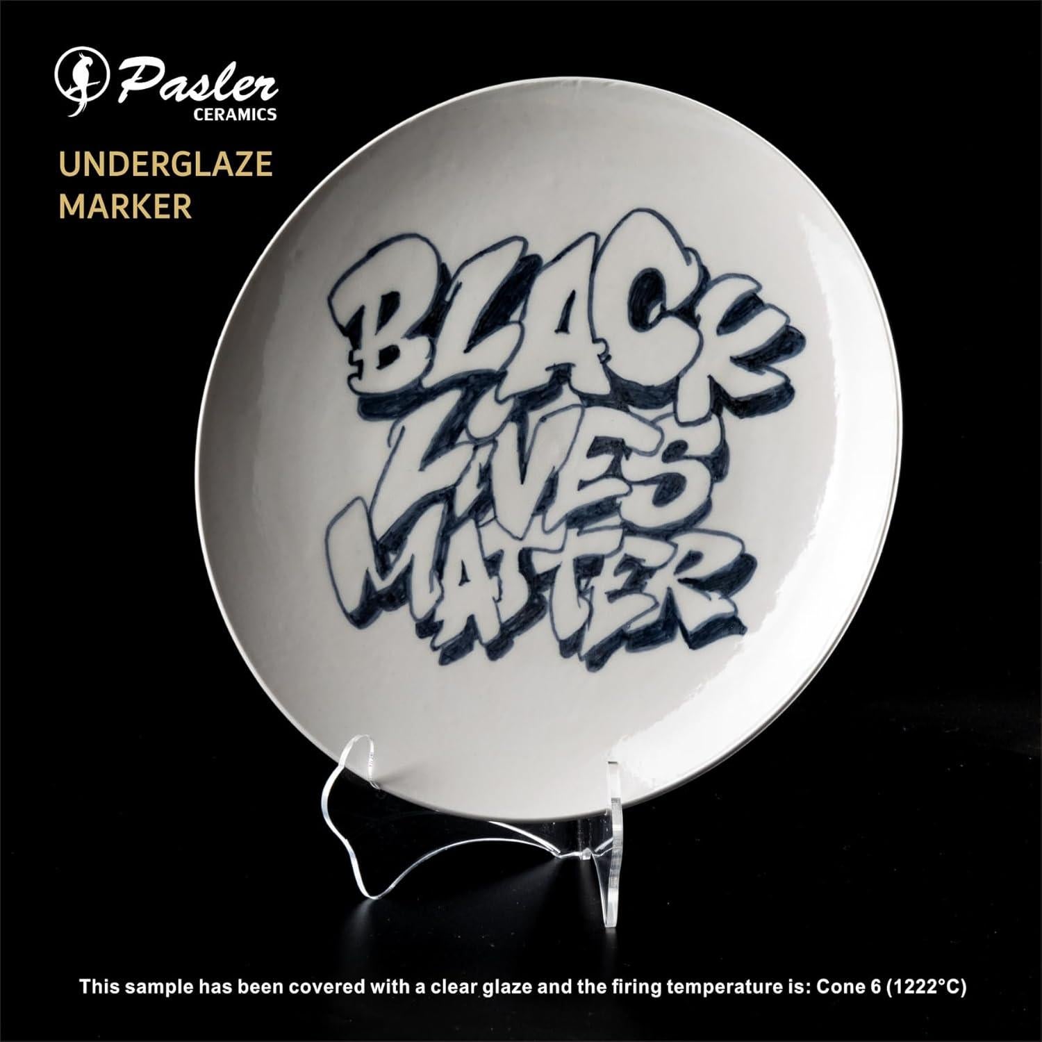 Marcador de Subesmalte Pasler Negro 2mm - Paquete de 1