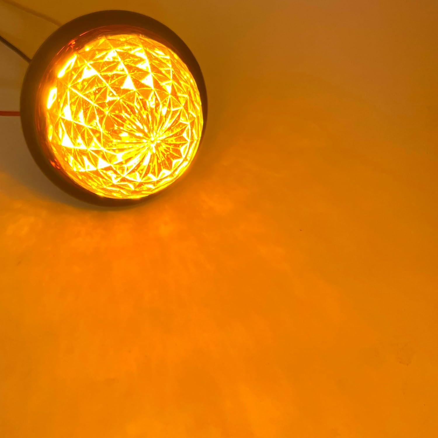 Luz LED Colmena 3.5" Ámbar/Rojo All Star para Remolque 12V