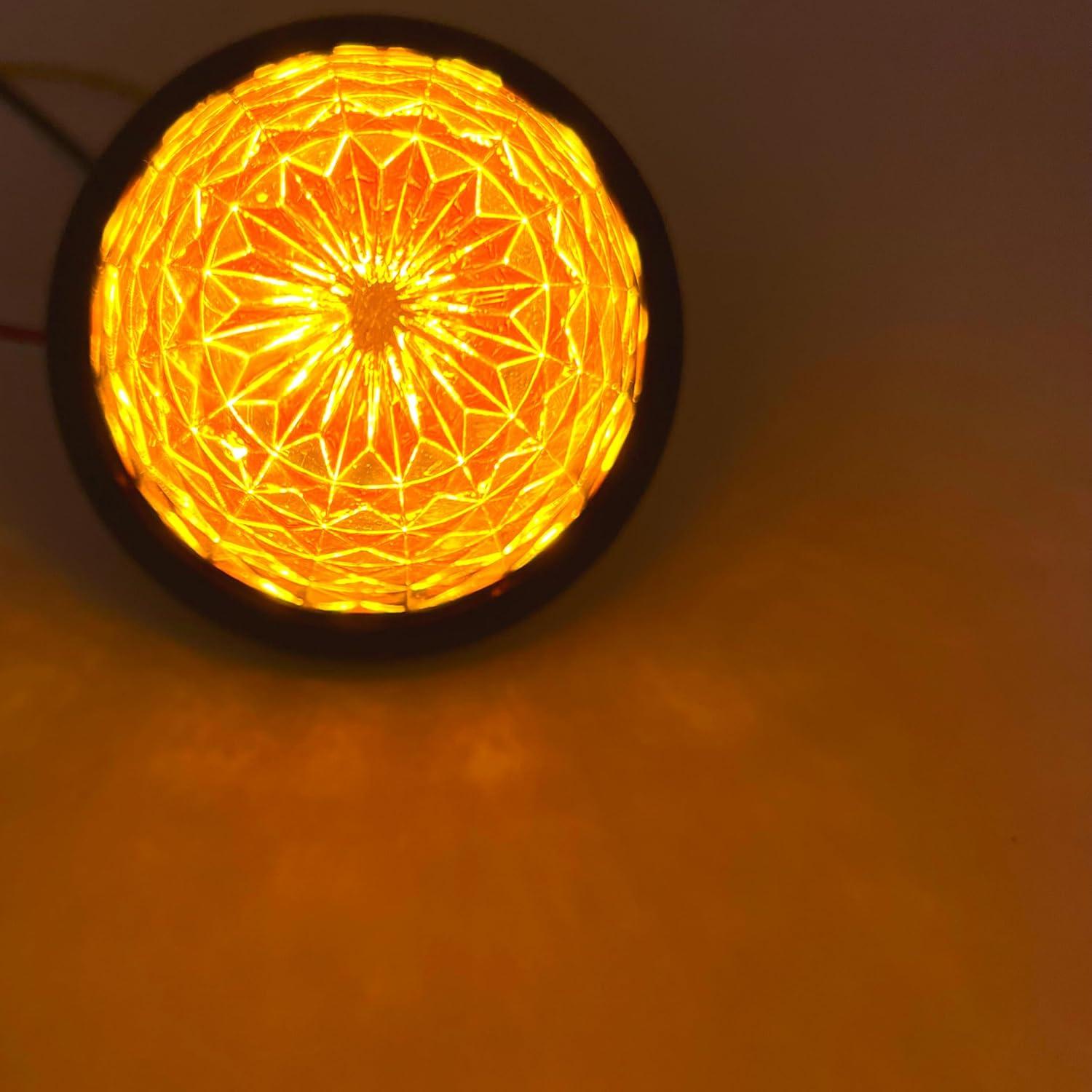 Luz LED Colmena 3.5" Ámbar/Rojo All Star para Remolque 12V