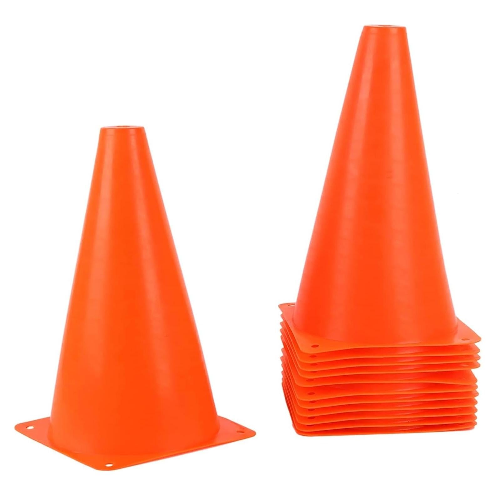 Conos de Seguridad Naranja Juvale 23 cm Paquete de 12